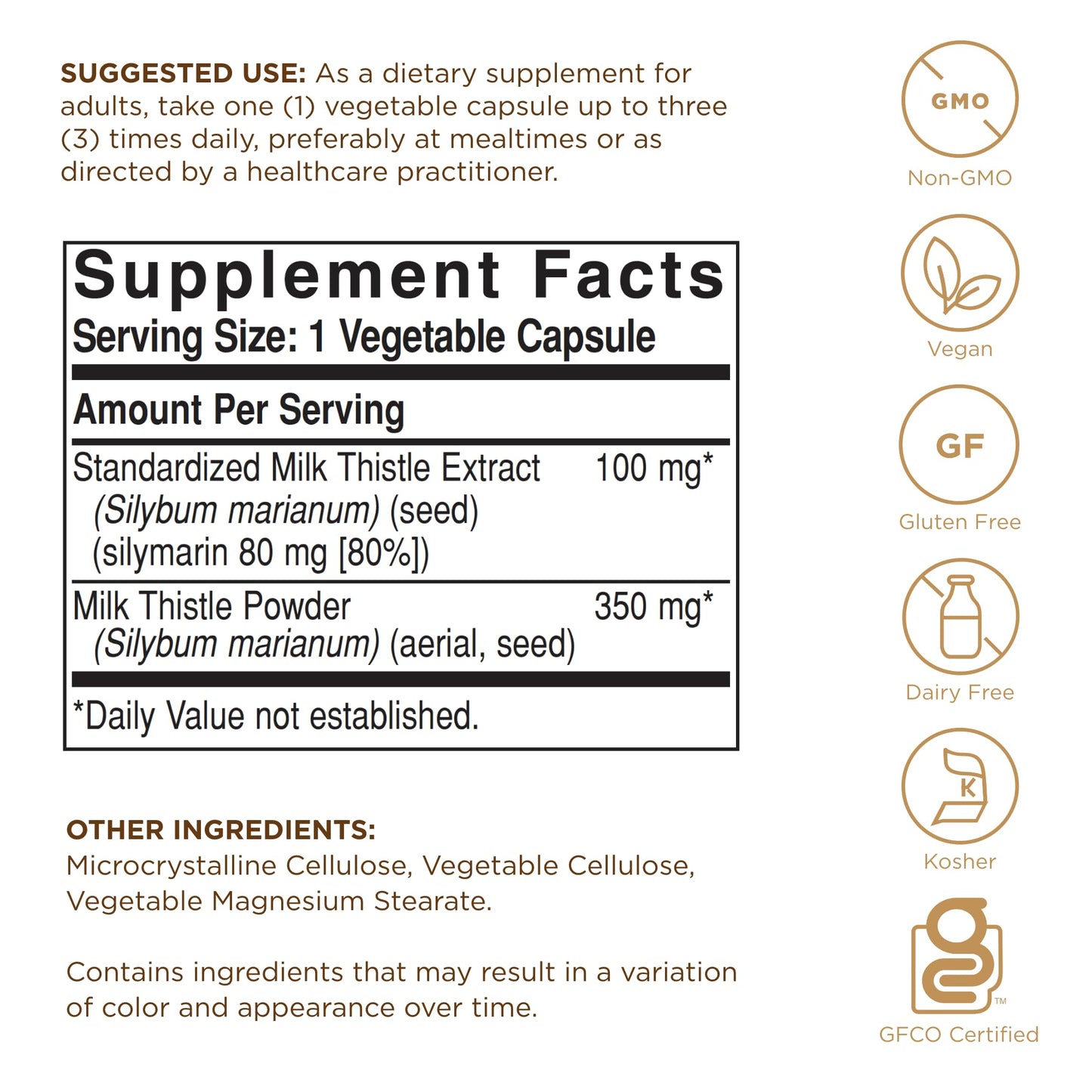 Solgar Milk Thistle Capsules 250