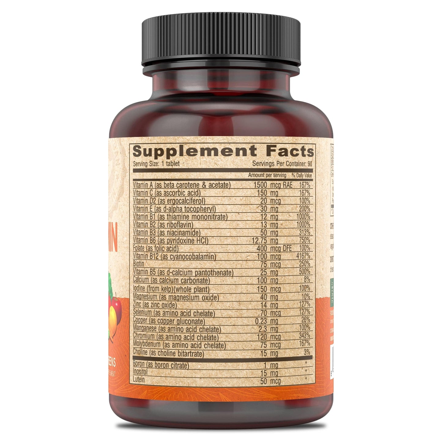 DEVA Vegan Multivitamin and Mineral Supplement One Daily Vitamin Formula with Greens Iron Free 180 Tablets
