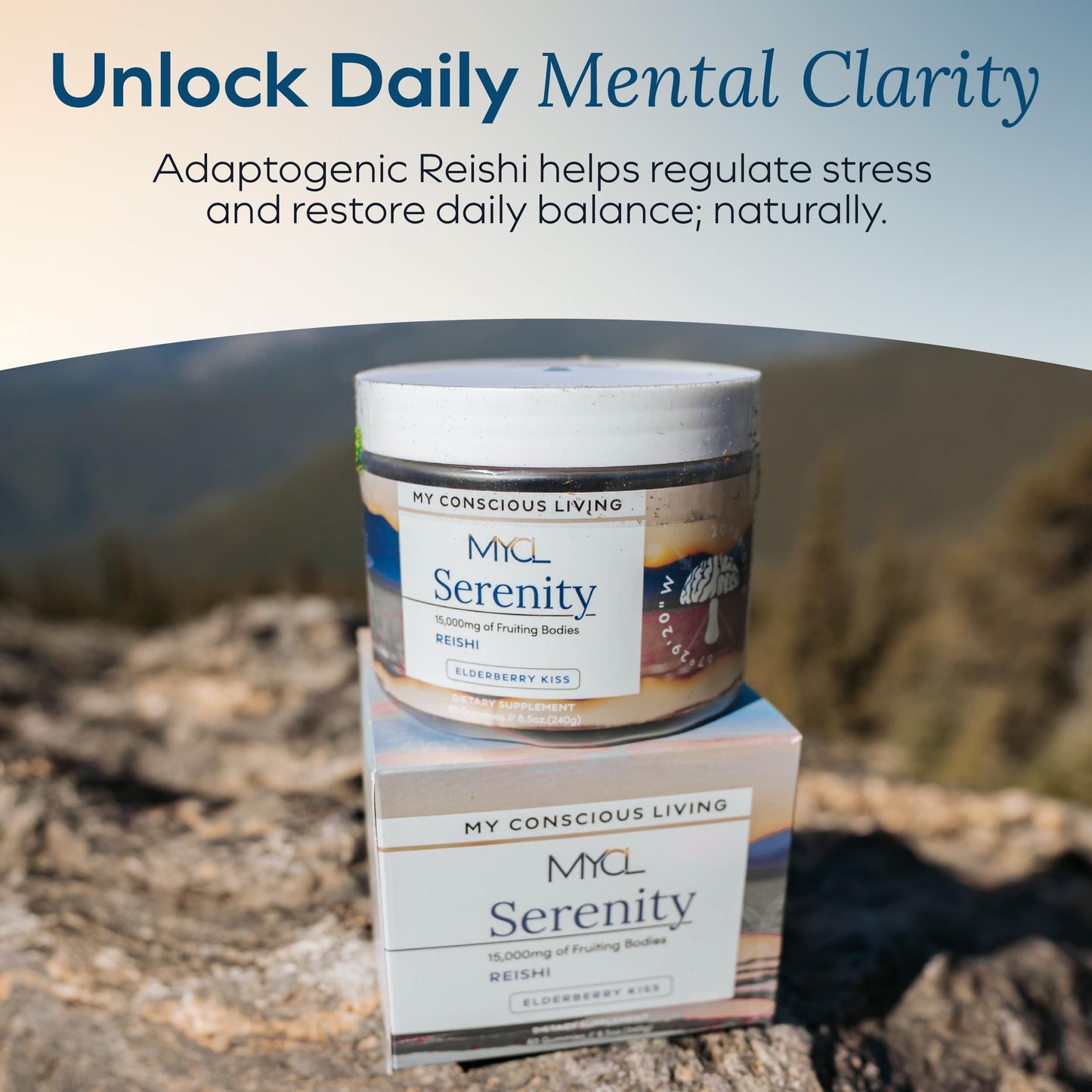 MYCL Serenity Reishi Mushroom Gummies 60 Count