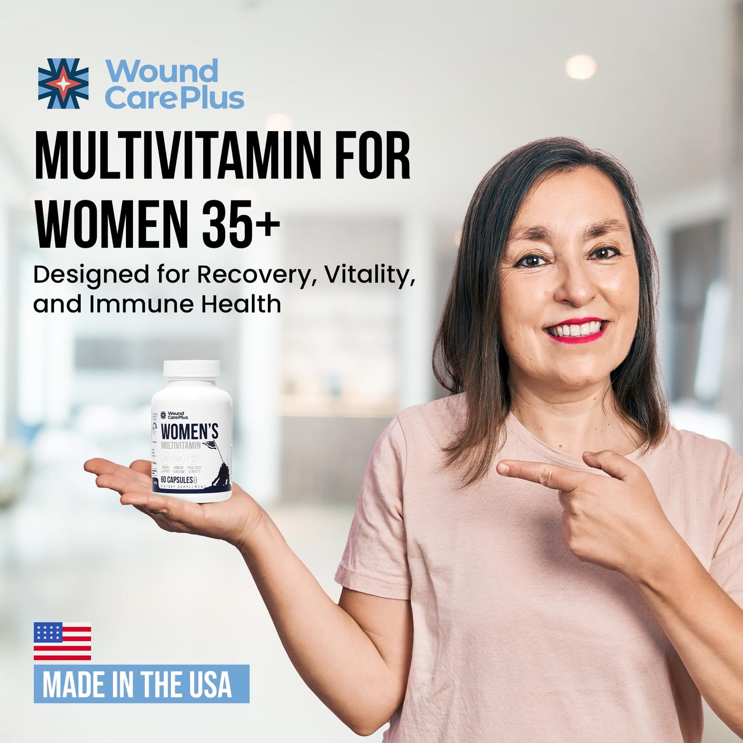 WOUND CAREPLUS Women's Multivitamin Capsules 60 Count