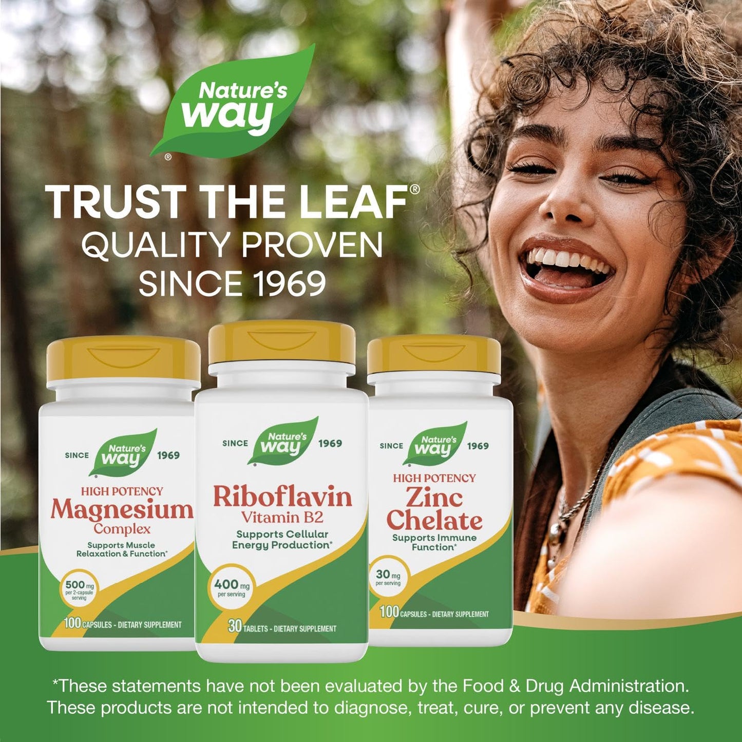 Nature's Way Riboflavin Vitamin B2 400 mg Tablet, 30 Tablets