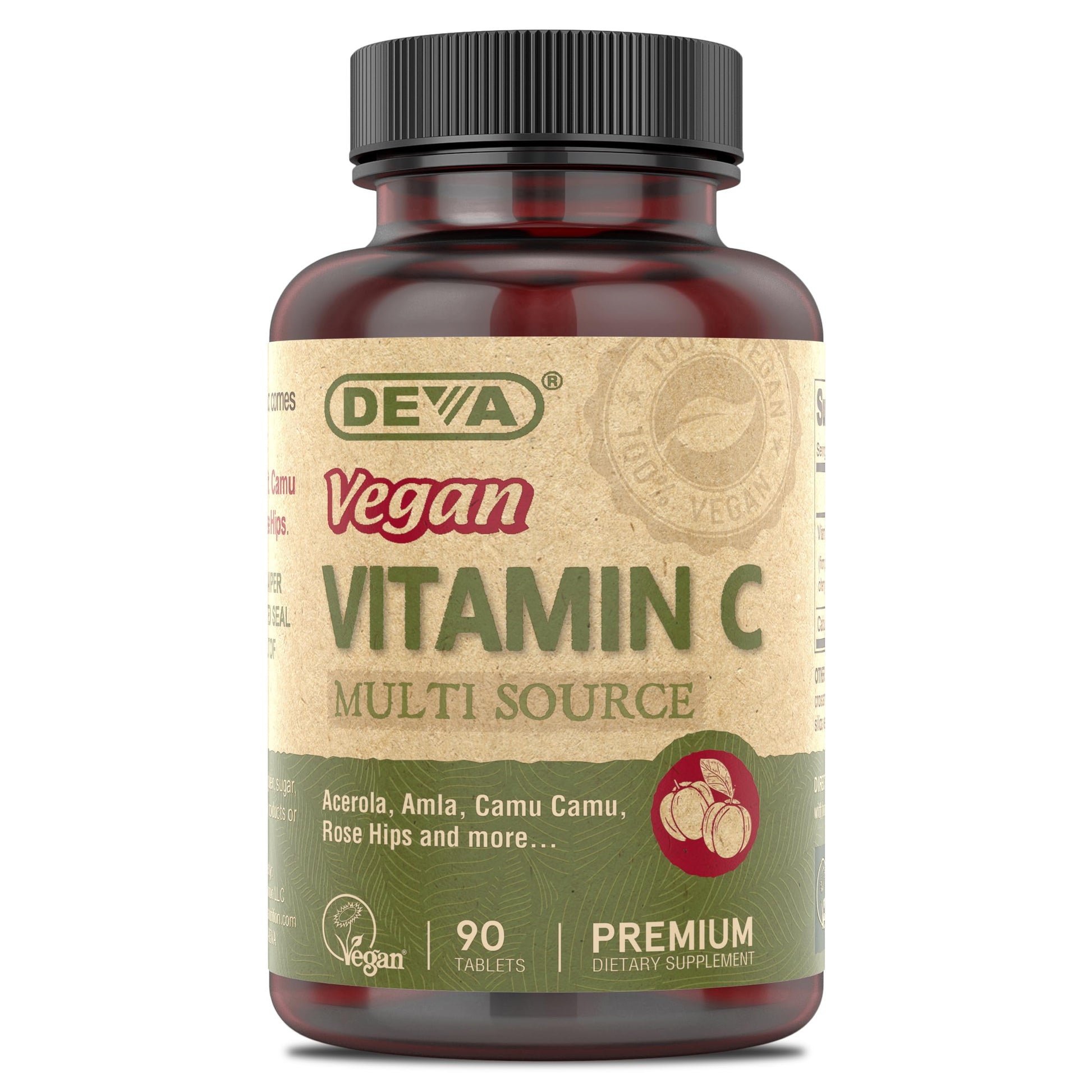 DEVA Vegan Vitamin C Tablet, 90 Tablets