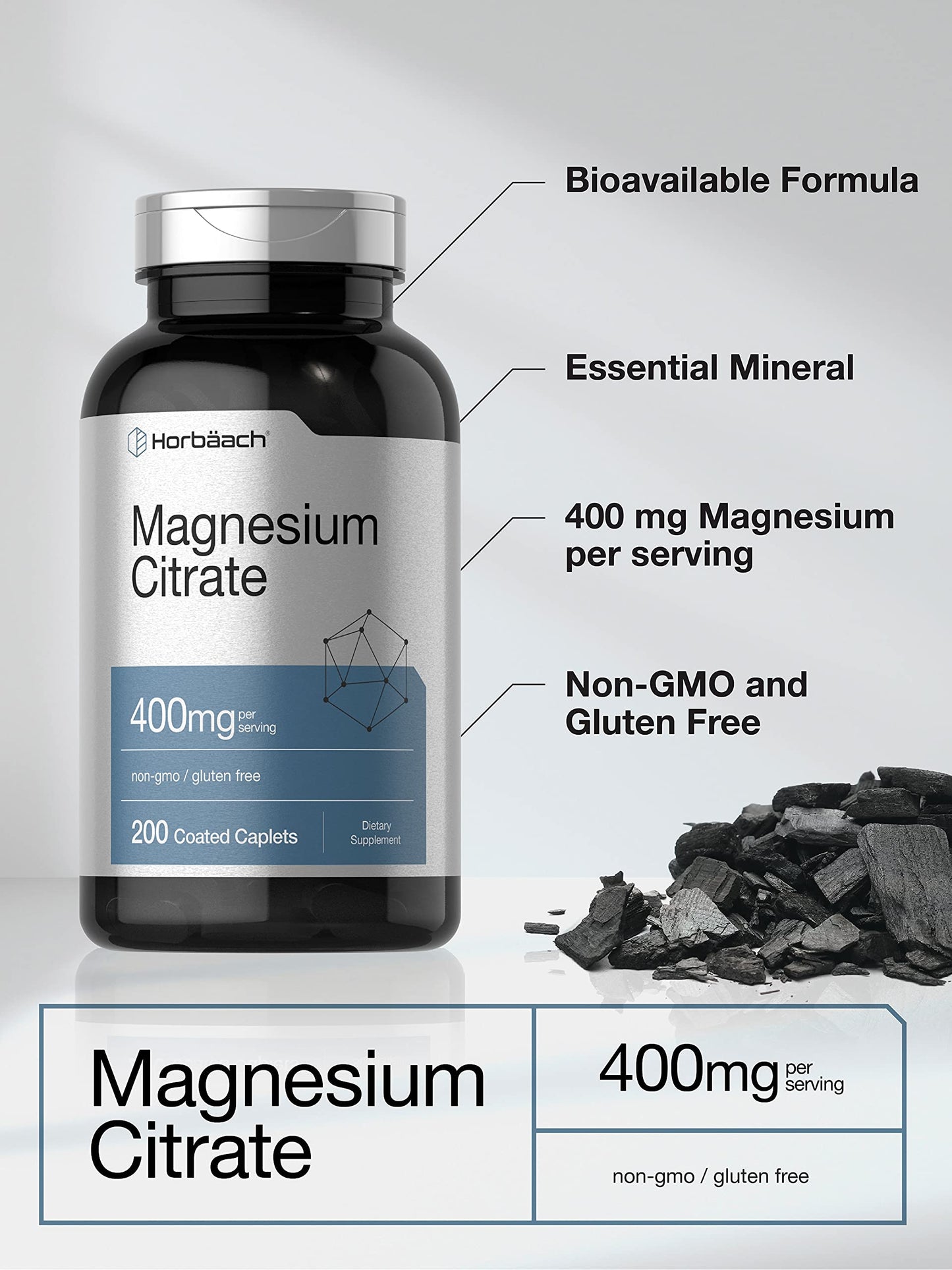 Horbäach Magnesium Citrate Caplets 200