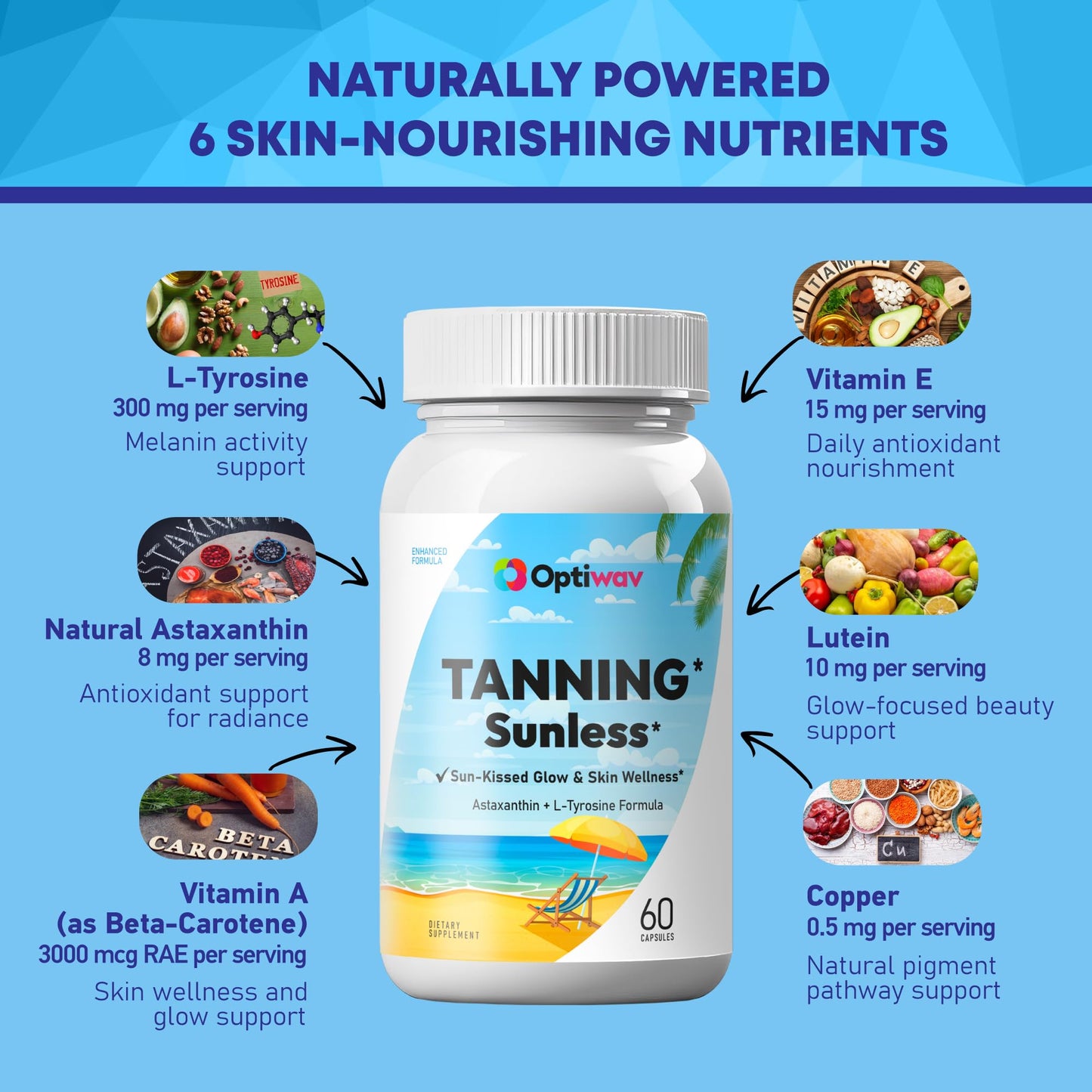 Optiwav Tanning Capsules 60 Count