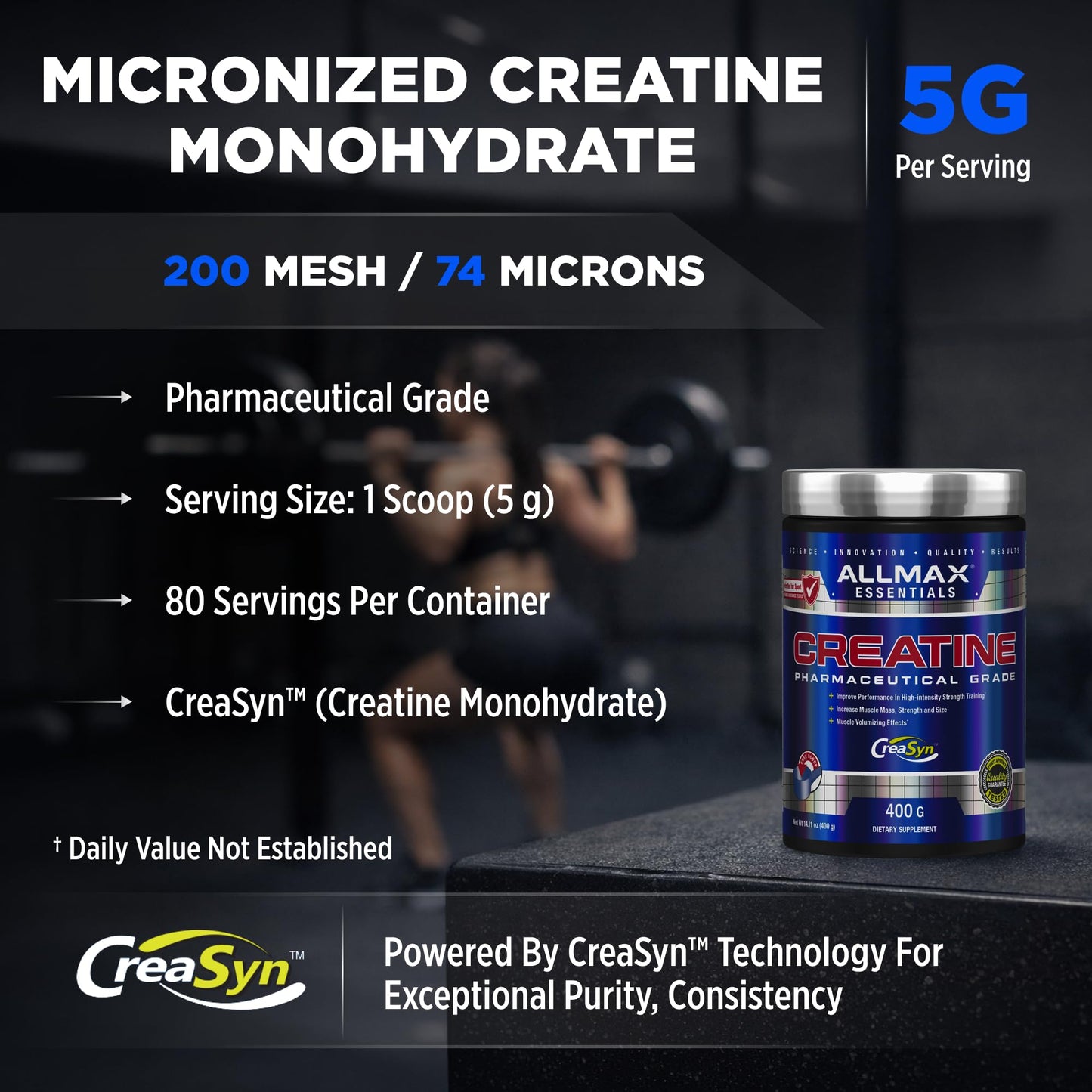ALLMAX ISOFLEX Whey Protein Isolate Powder + Creatine Monohydrate Stack