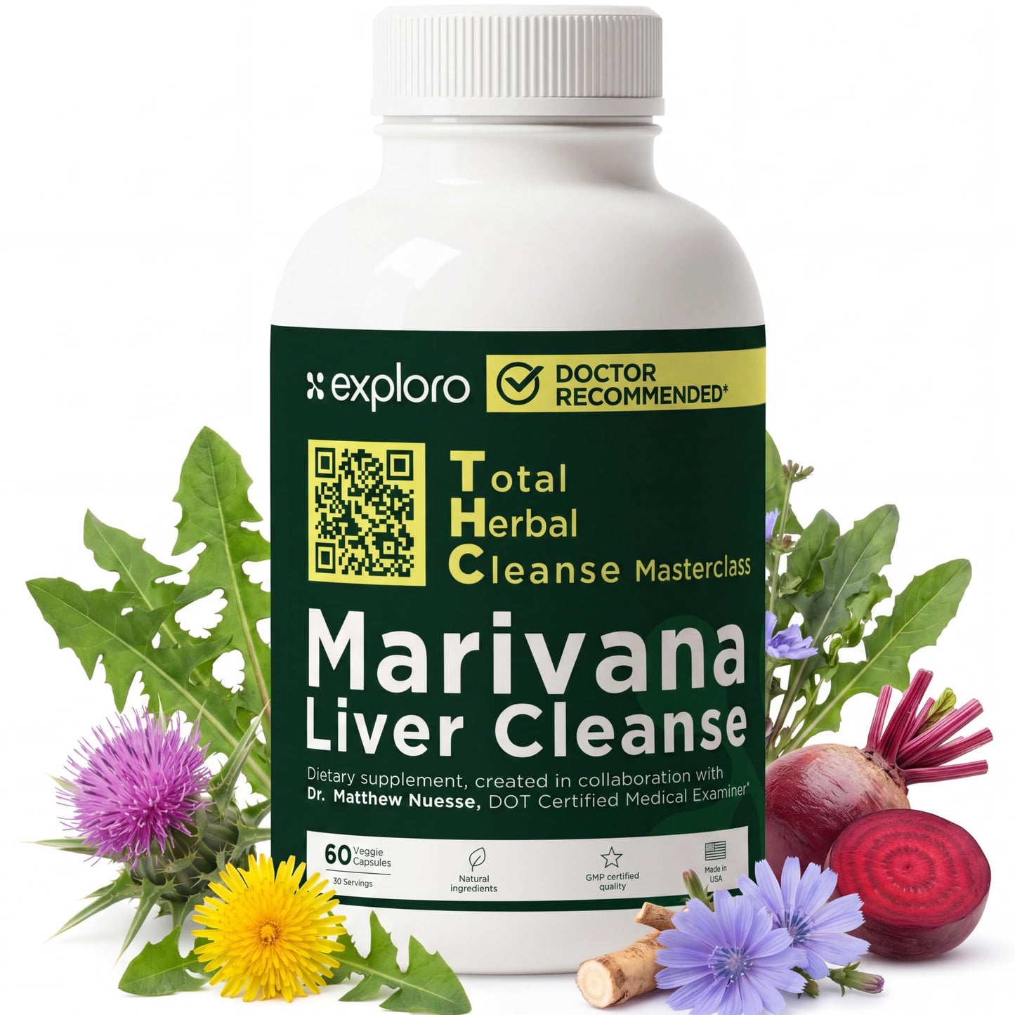 Exploro Liver Cleanser Capsules, 60 Count