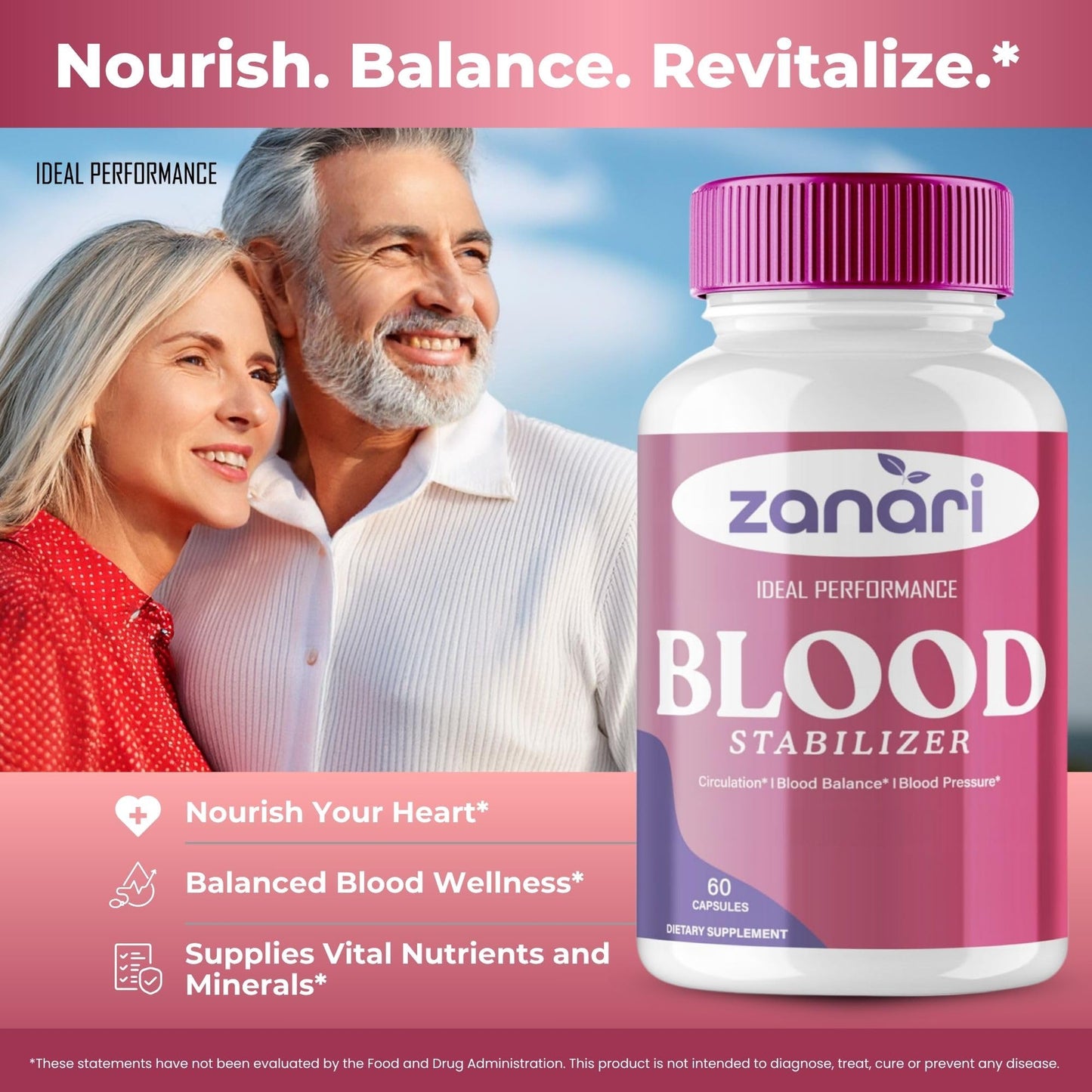 IDEAL PERFORMANCE Zanari Blood Stabilizer Capsules 120 Capsules