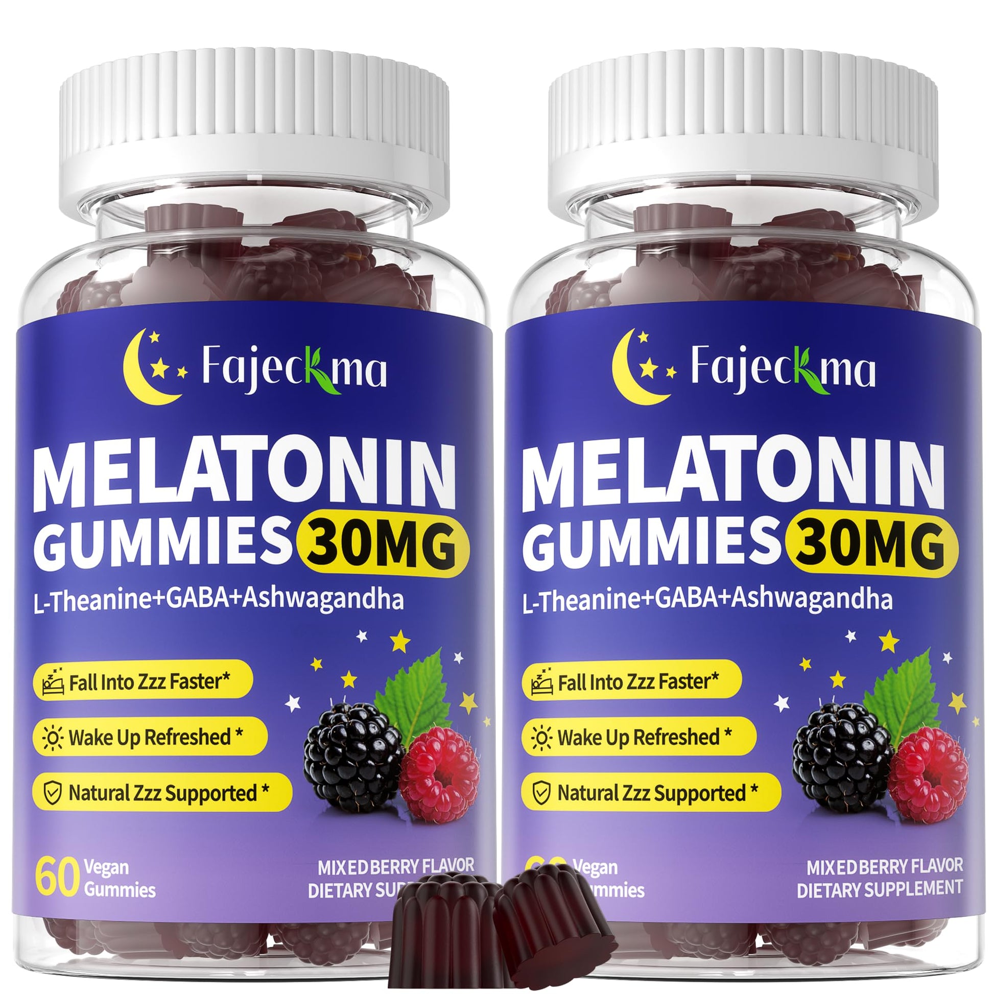Fajeckma Melatonin Gummies Extra Strength 120 Count