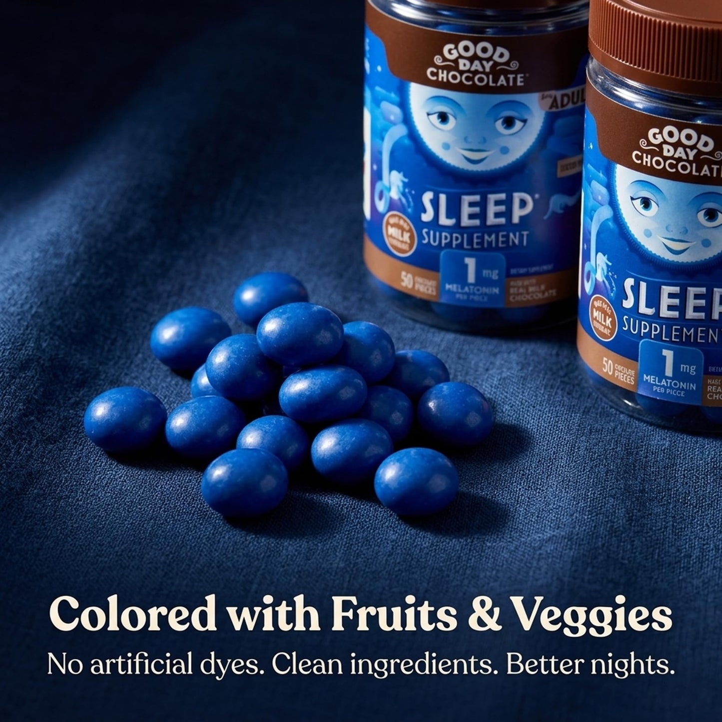 Good Day Chocolate Melatonin for Adults Chewable 100 Count