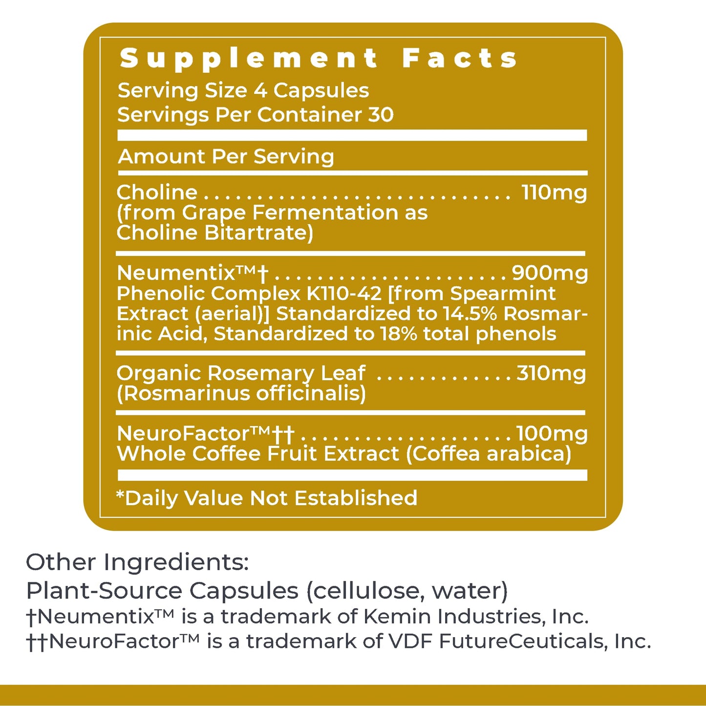 Premier Research Labs Cognitropic Capsules, 120 Count