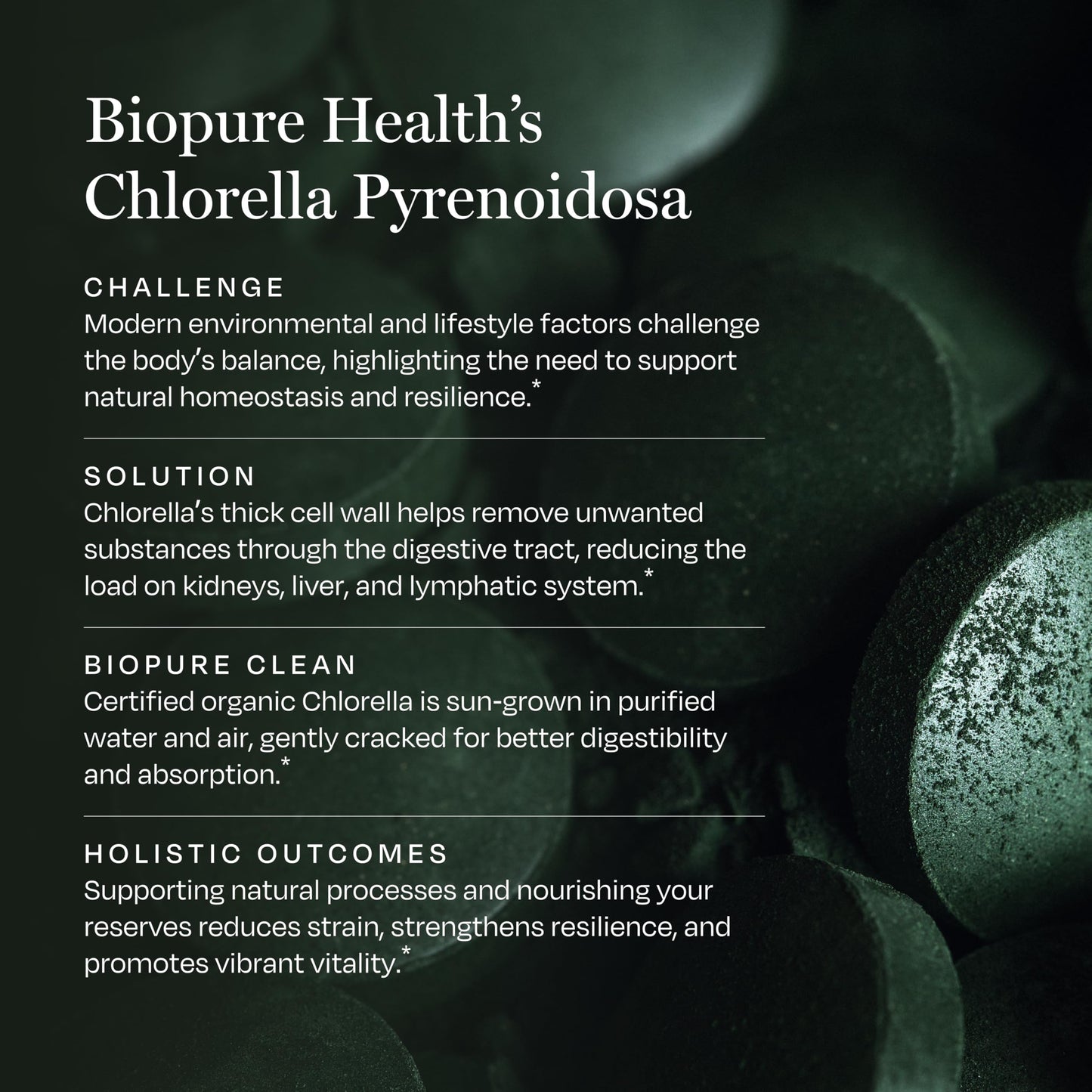 BioPure Chlorella Pyrenoidosa Tablets 400