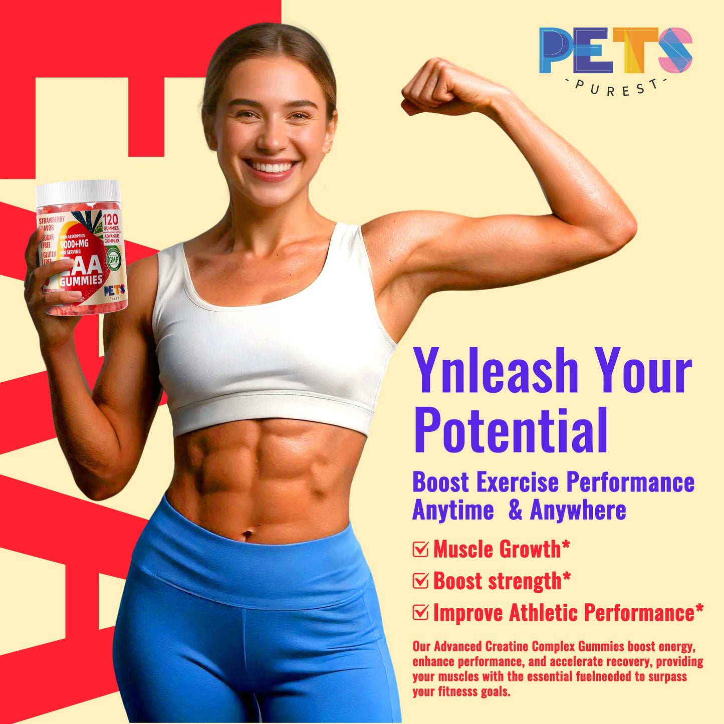 Pets Purest EAA Gummies 120 Gummies