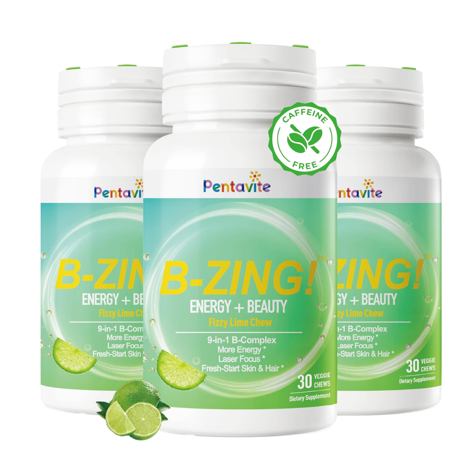 Pentavite B-ZING Daily Energy Supplements Chewable 90 Count