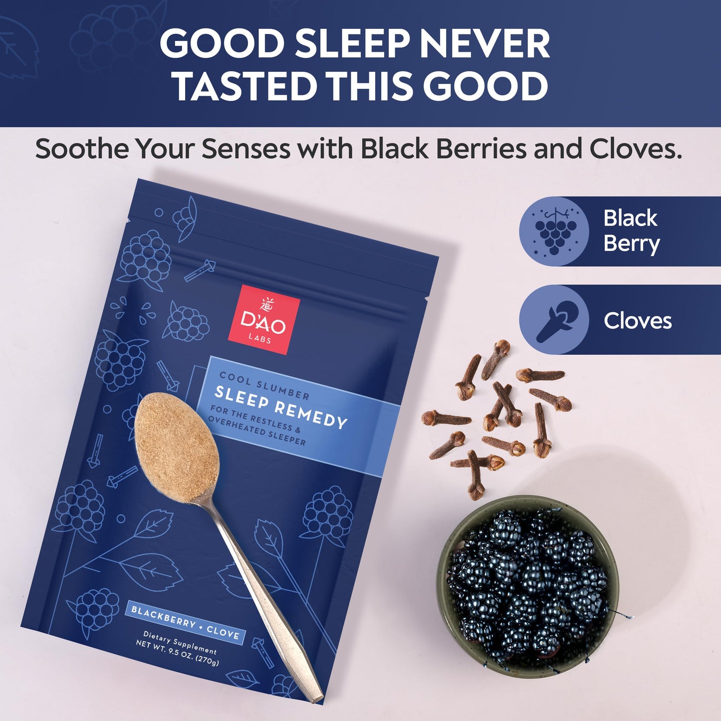 DAO Labs Cool Slumber Tian Wan Bu Xin Dan/Emperor of Heaven Elixir Sleep Supplement Powder 9.5 oz