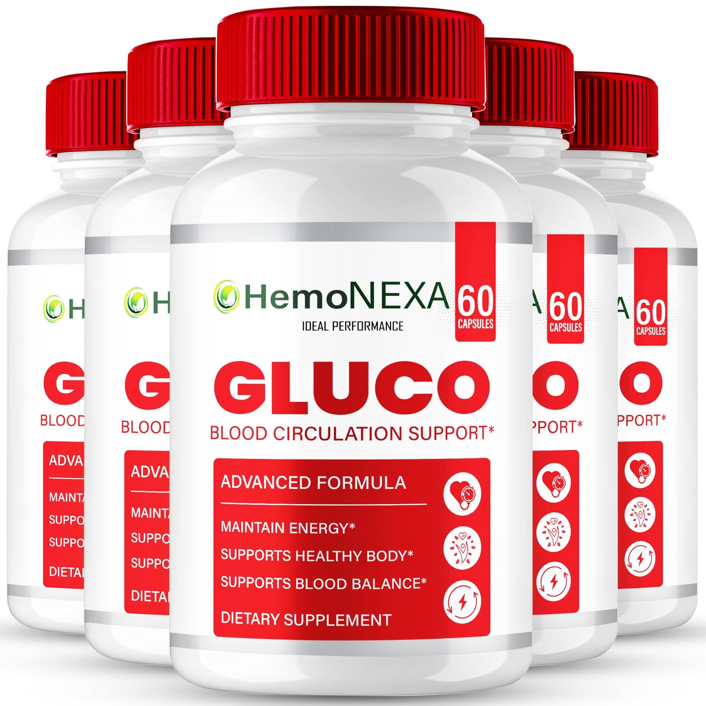 IDEAL PERFORMANCE Hemonexa Gluco Blood Optimizer Capsules, 300 Capsules