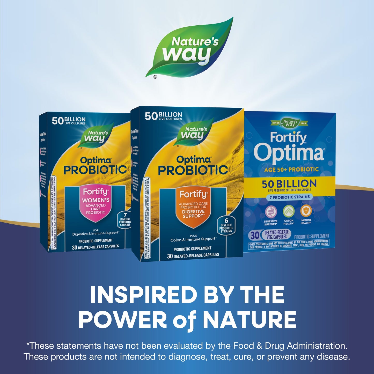 Nature's Way Fortify Optima Probiotic for Men and Women Capsules 30 Count