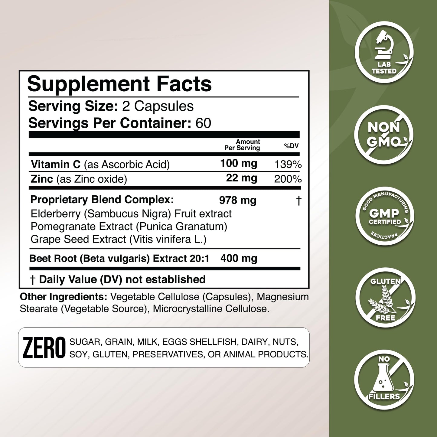 GADE NUTRITION Beet Root Concentrated Beetroot Extract Formula 120 Capsules