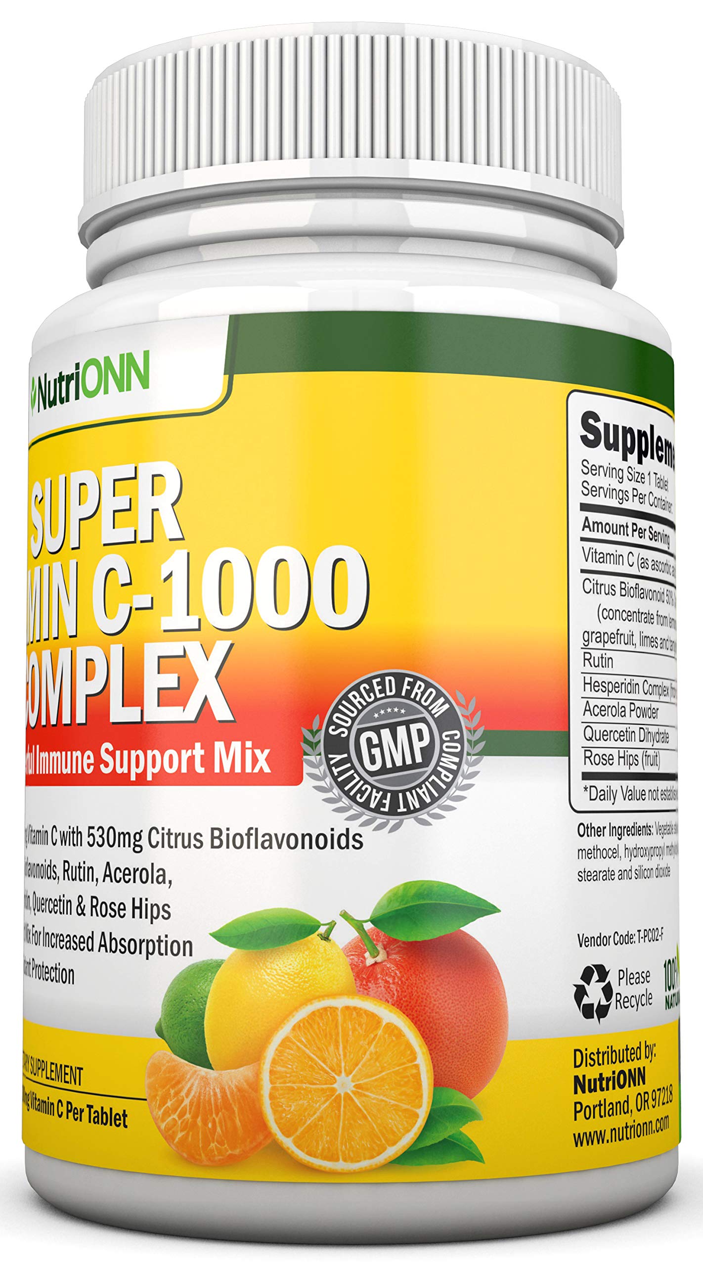 NutriONN Super Vitamin C Complex 1695mg 180 Tablets