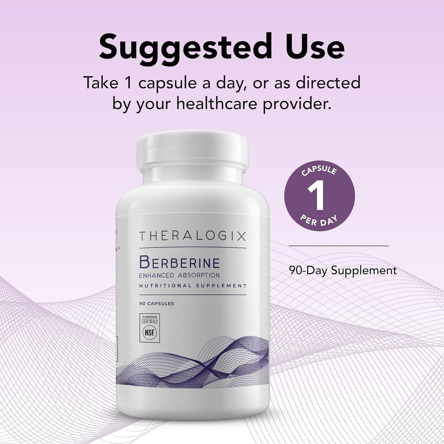 Theralogix Berberine Enhanced Absorption Capsule, 90 Count