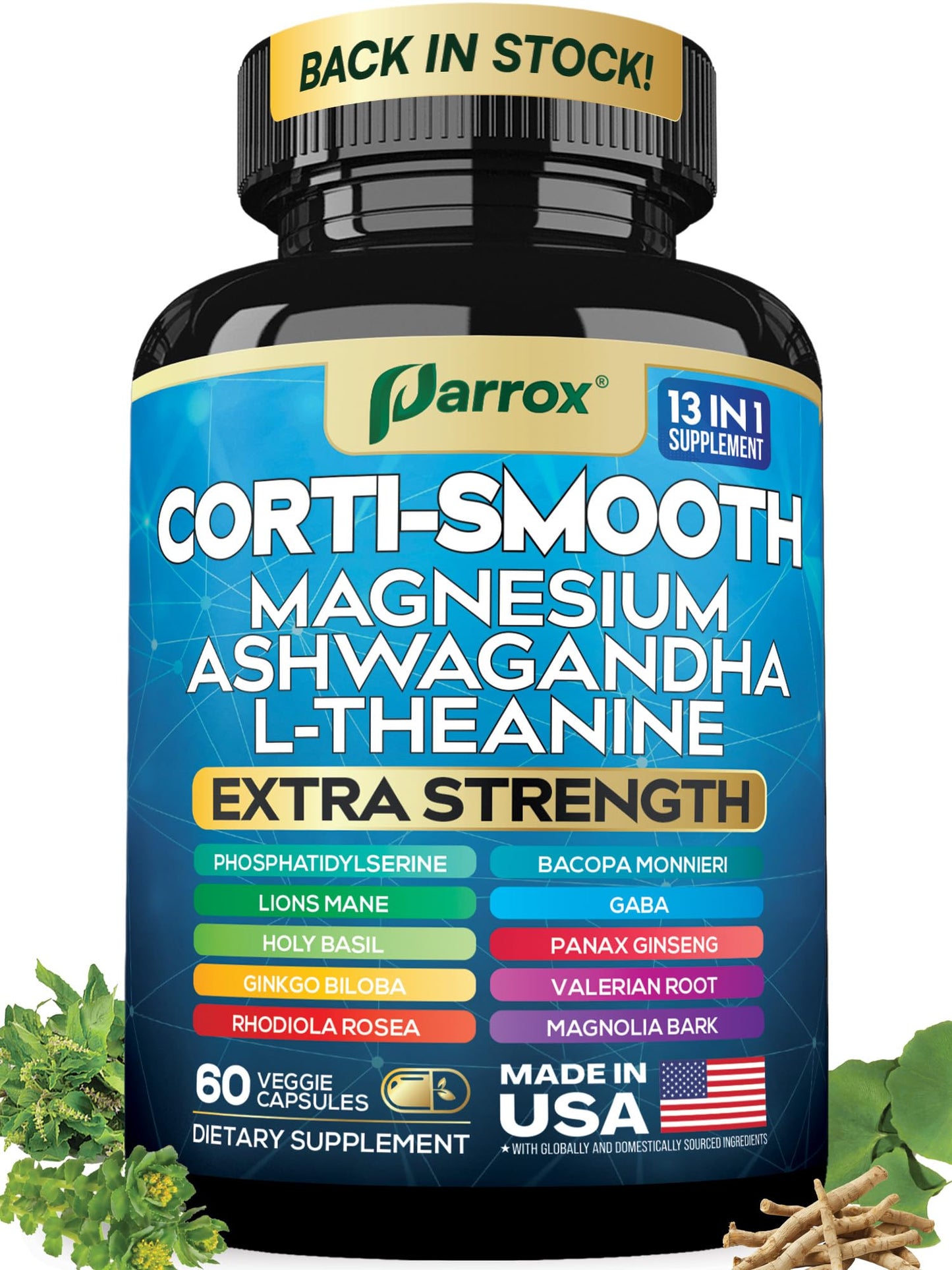 Parrox Corti-Smooth Cortisol Supplement Capsule 60 Count