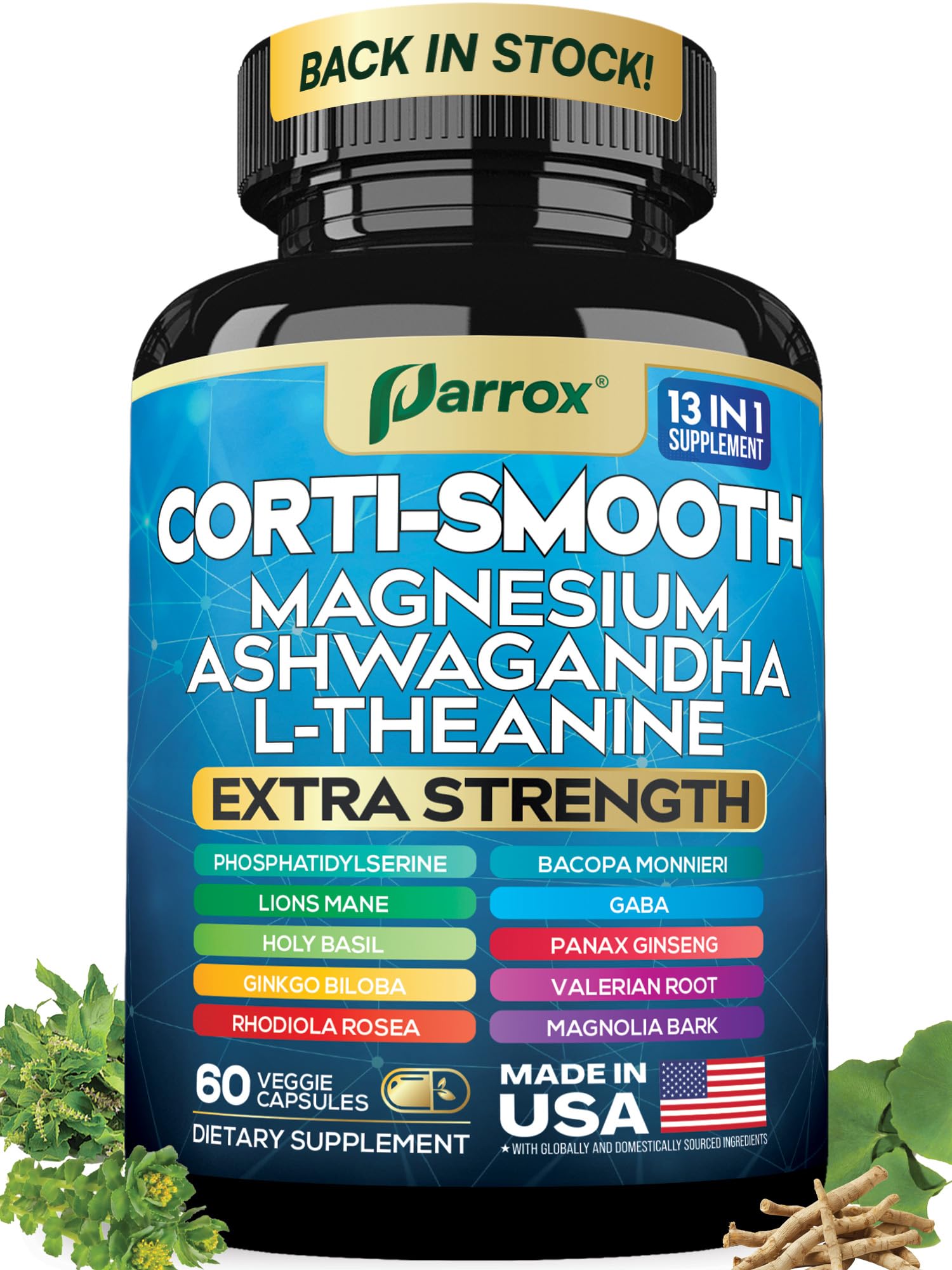 Parrox Corti-Smooth Cortisol Supplement Capsule 60 Count