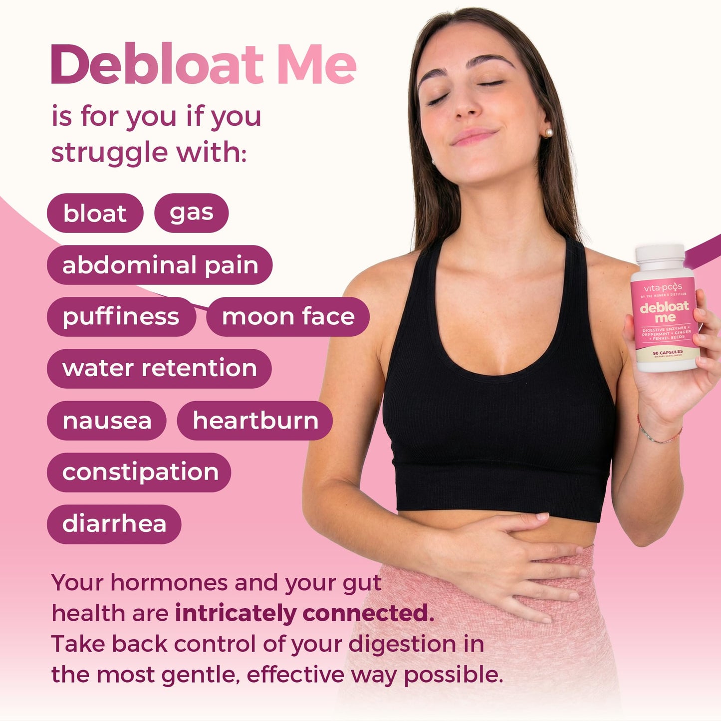 VITA-PCOS Digestive Enzymes for Women Capsule 1 Count