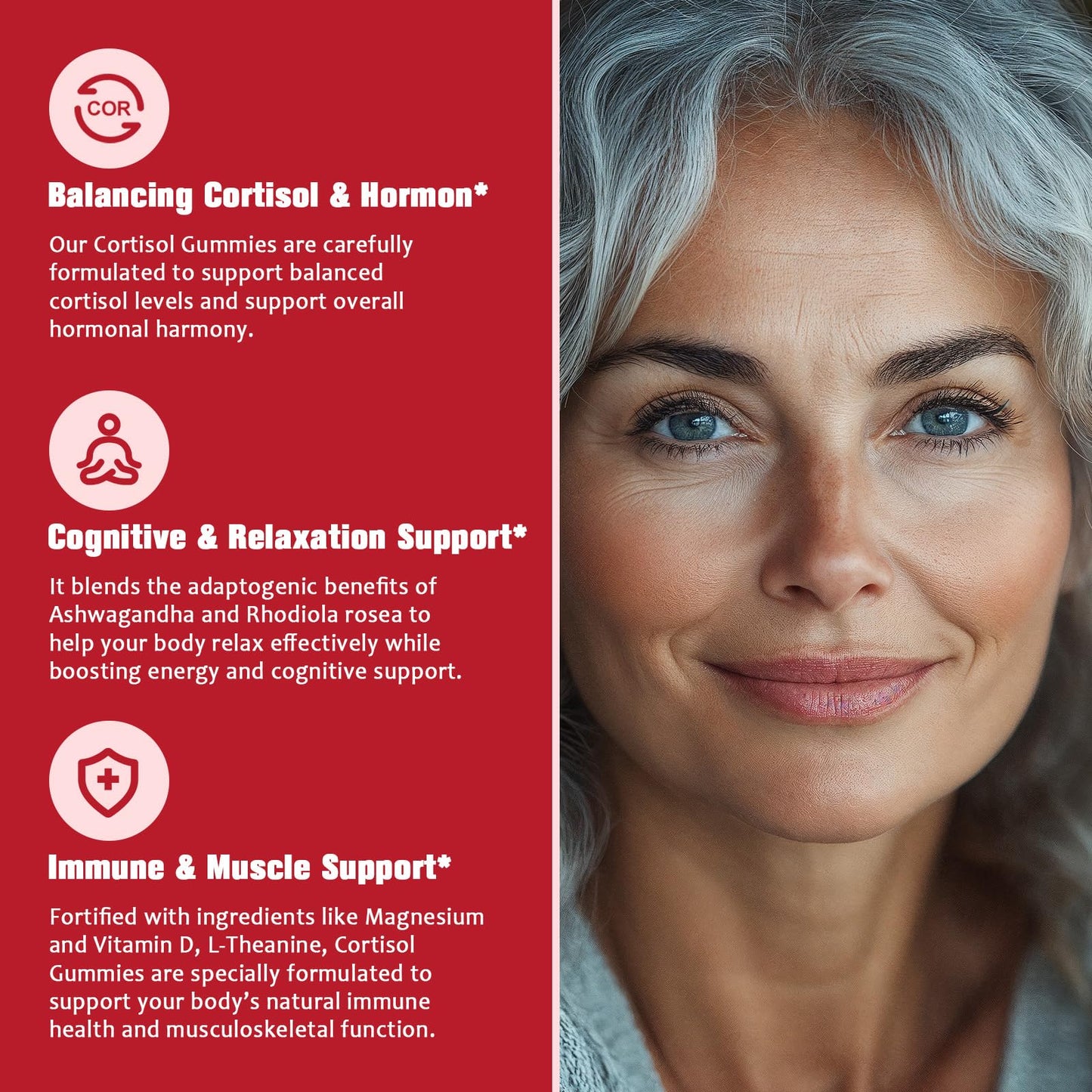 JIANKYTZ Cortisol Gummies for Women, 60 Gummies