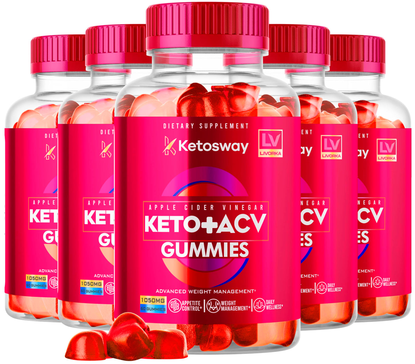 LIVORKA Ketosway Keto ACV Gummies 300 Gummies