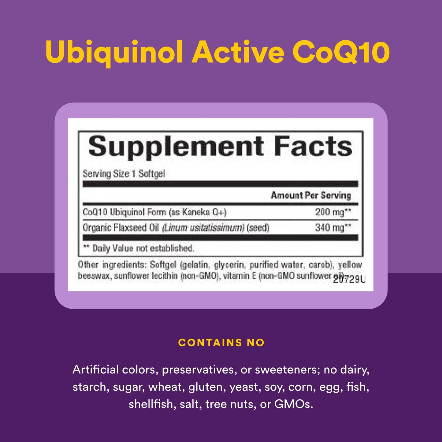 Natural Factors Ubiquinol 200 mg Softgels 30