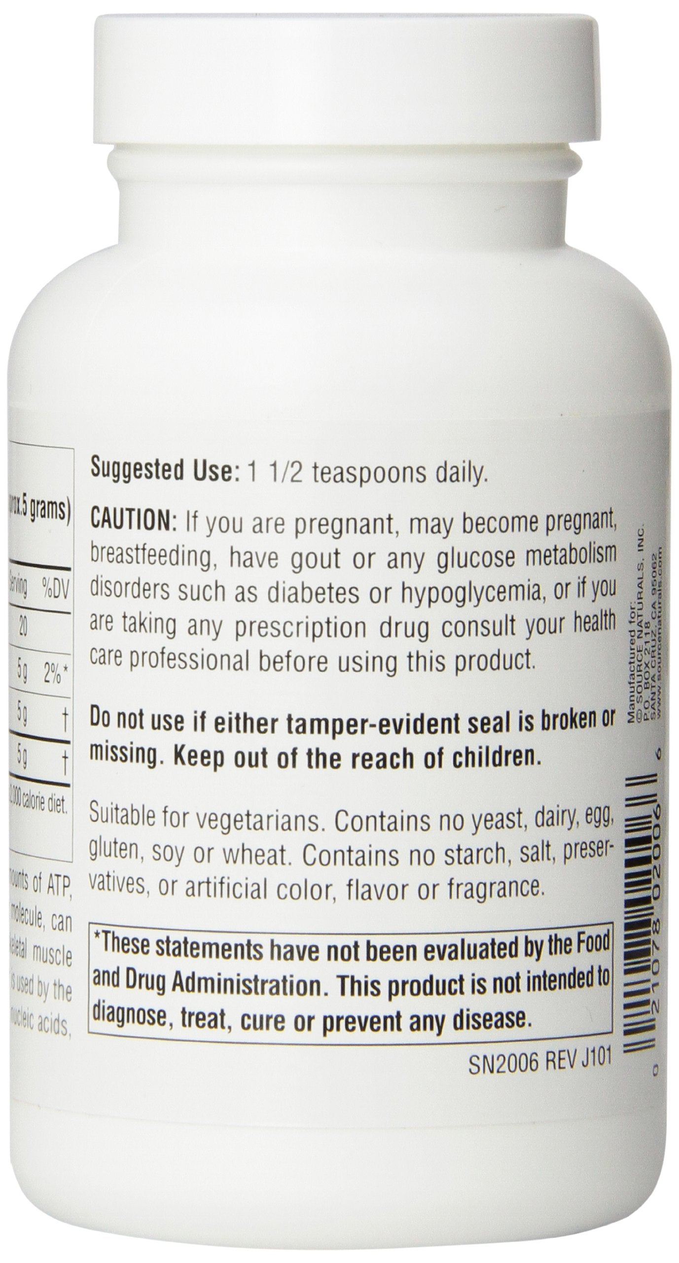 Source Naturals D-Ribose Powder 3.53 Ounce