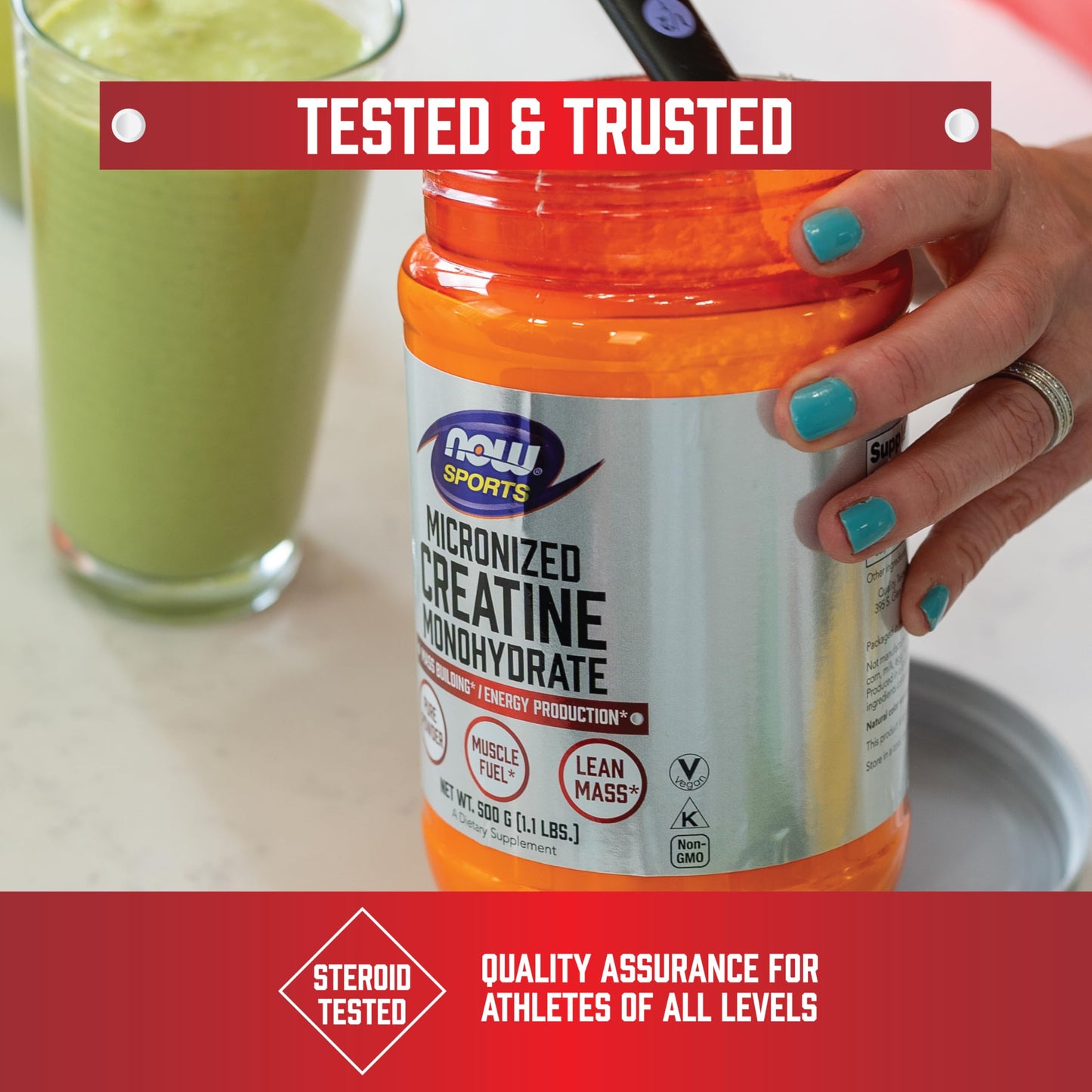 NOW Foods Micronized Creatine Powder 17.6 oz