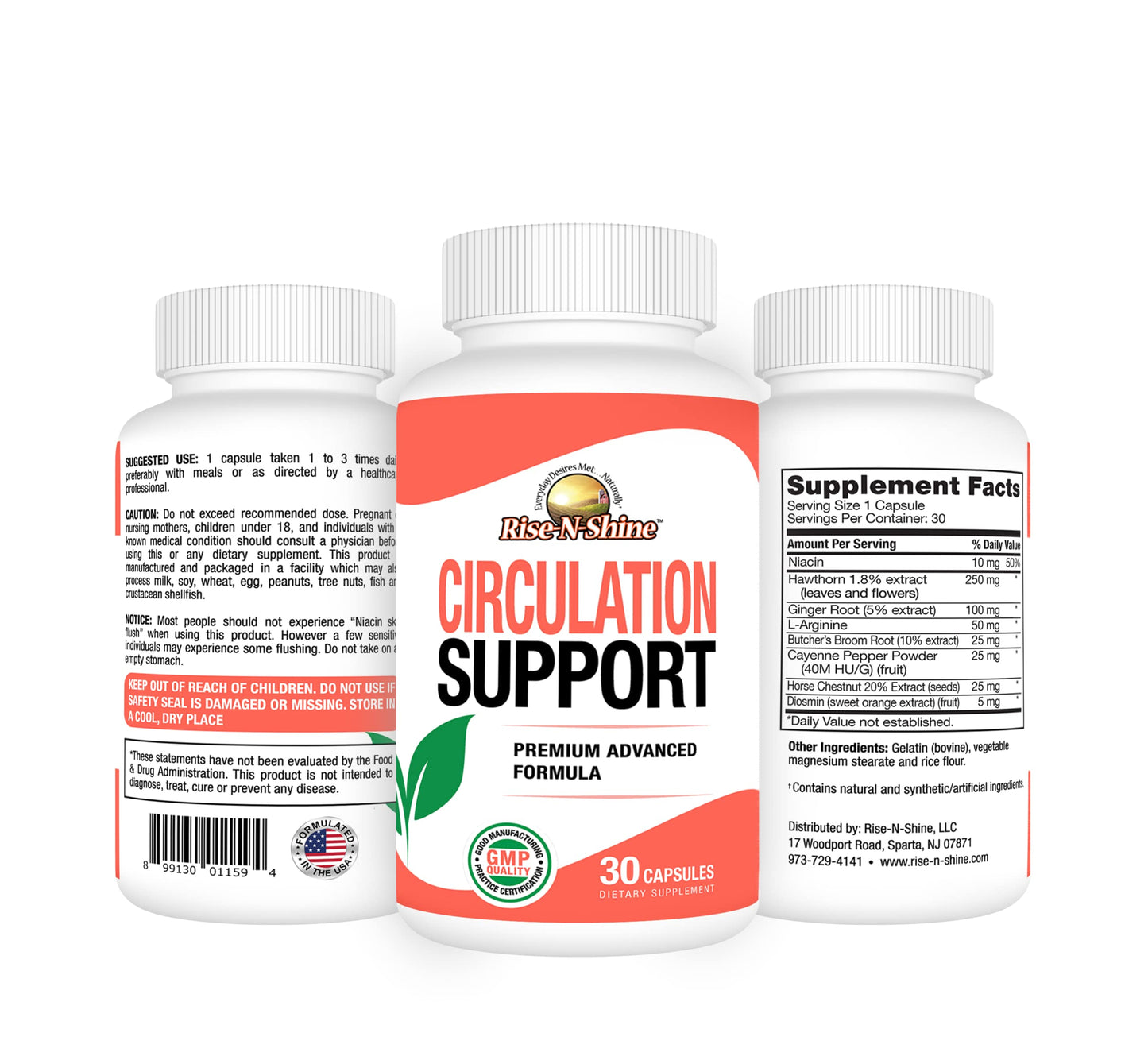 Rise-N-Shine Circulation Support Capsule 30 Count