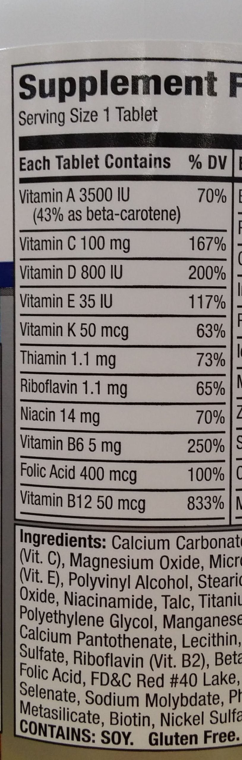 Equate Complete Ultra Women's Health Tablet 1 Count