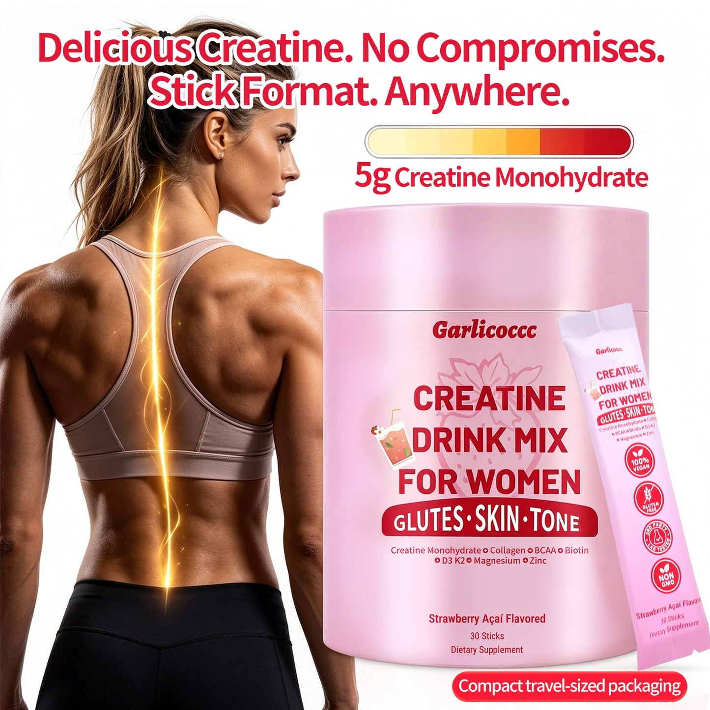 Garlicoccc Creatine for Women Powder 30