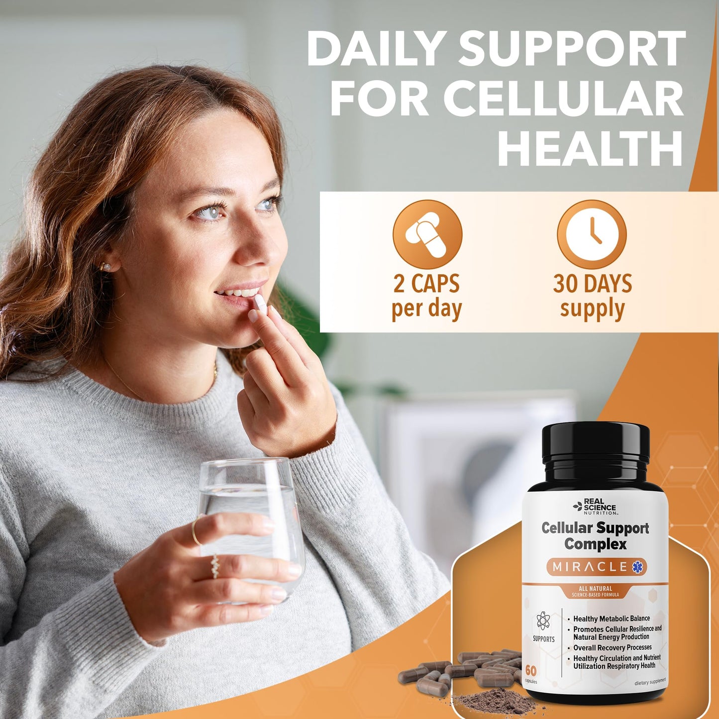 Real Science Nutrition Cellular Support Complex 60 Capsules
