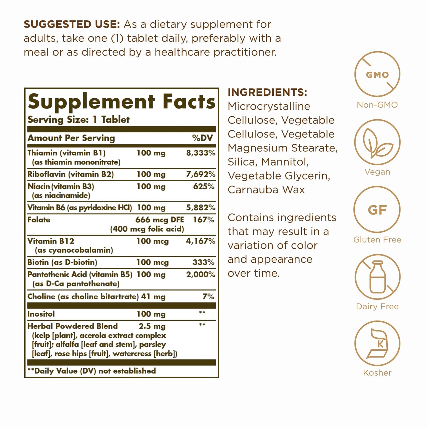 Solgar B-Complex Tablet 250