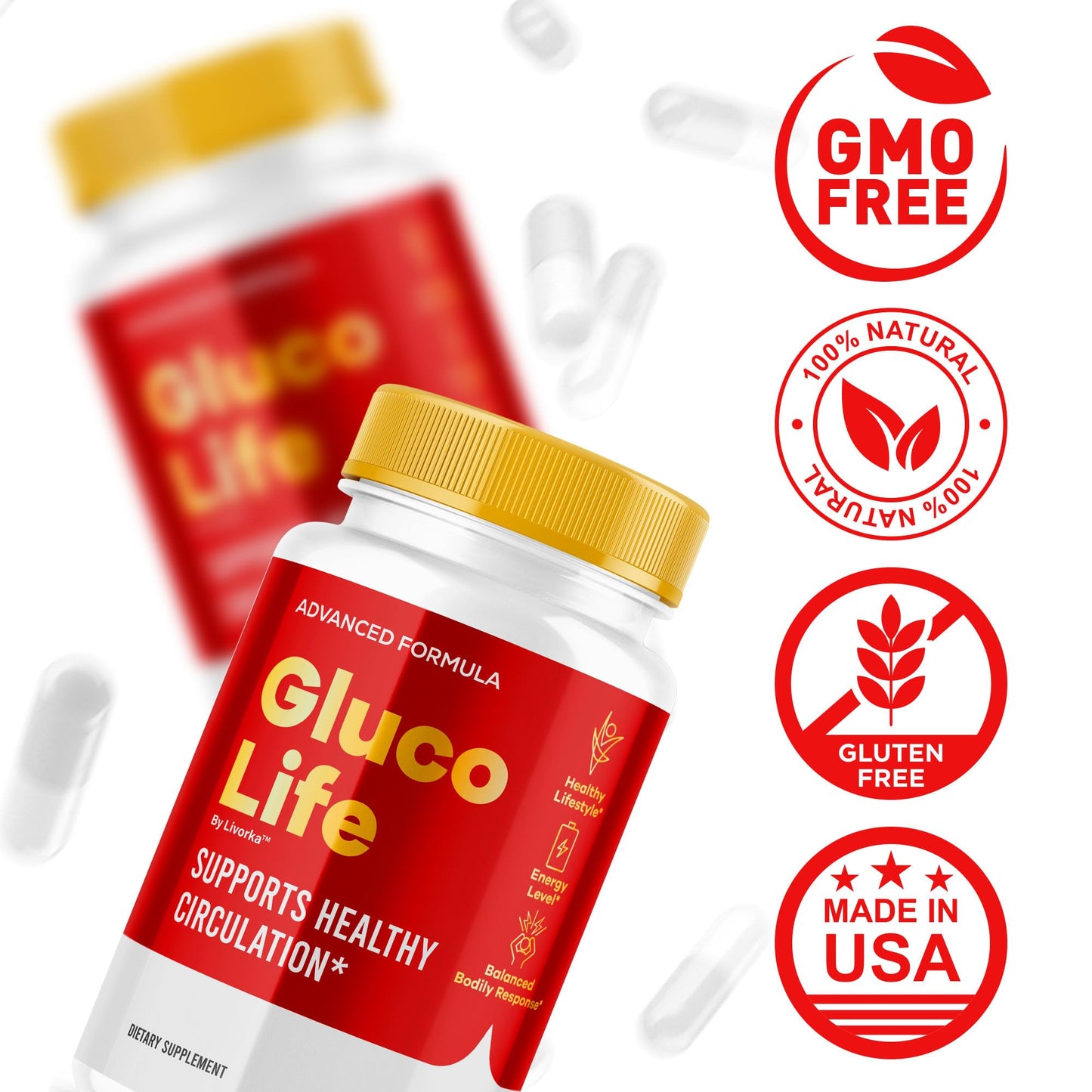 LIVORKA GlucoLife Capsules, 60 Capsules