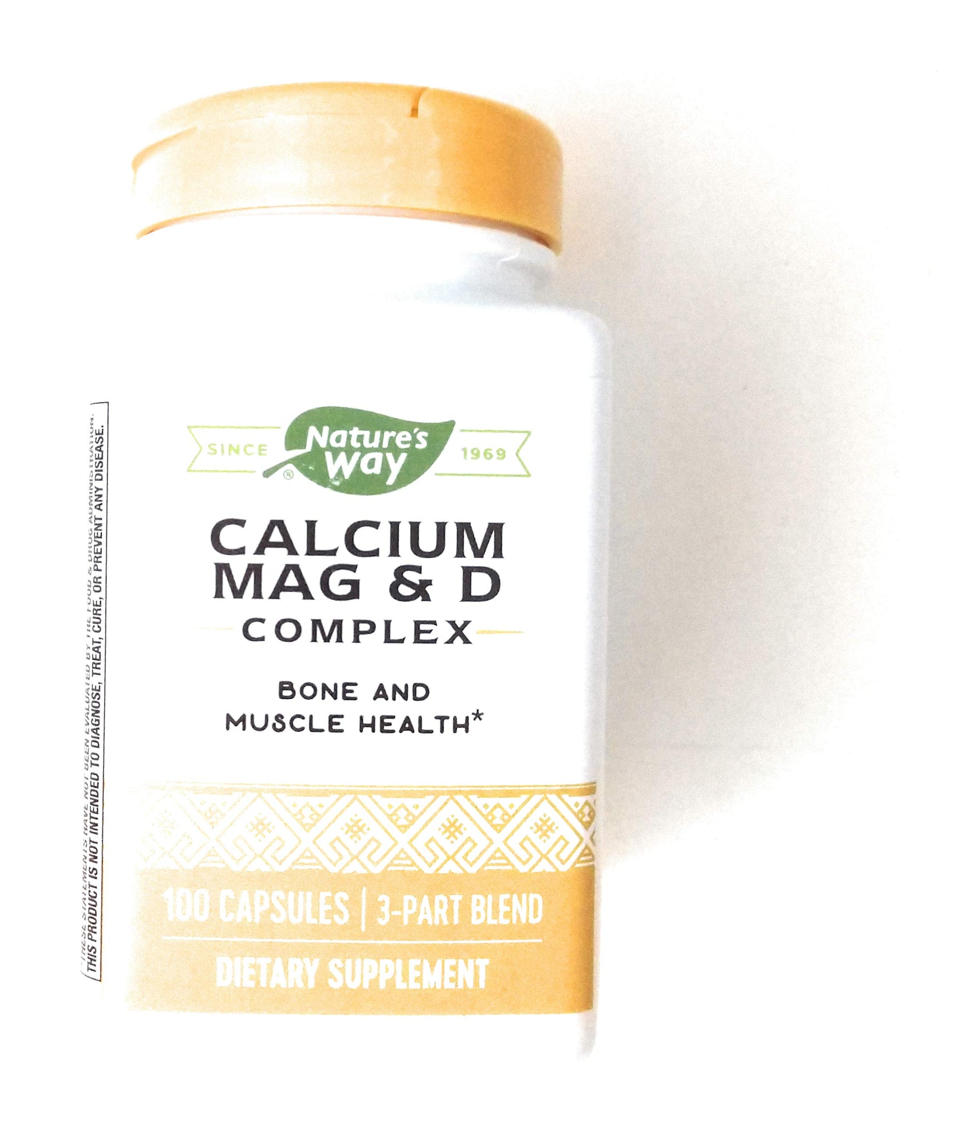 Nature's Way Calcium Magnesium & Vitamin D Capsules, 200 Count