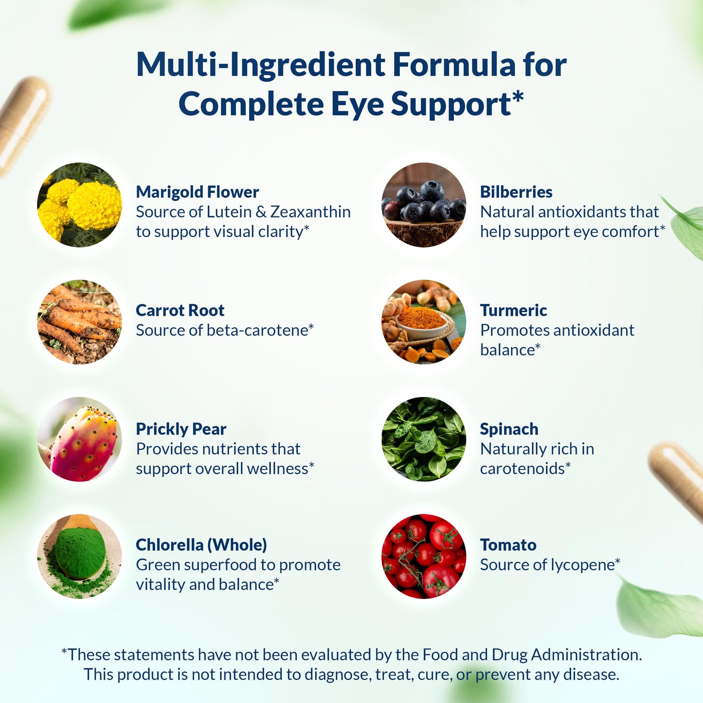 Integral Health Apothecary Whole Food Advanced Eye & Vision Support Formula 60 Capsules