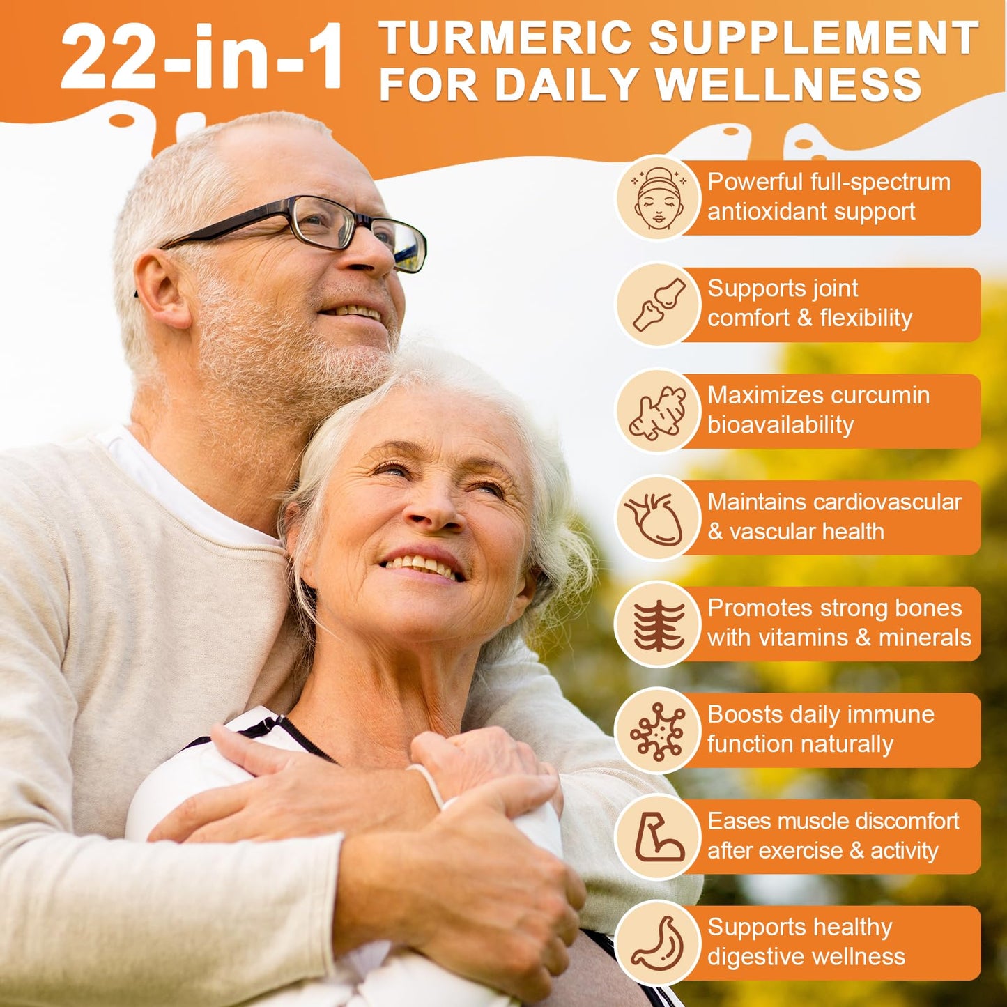 Totaria Turmeric Curcumin 2348mg - 95% Curcuminoids with Black Pepper, MCT Oil & Vitamin C, High Absorption Turmeric Curcumin Supplement for Antioxidant, Joint & Immune Support, 120 Capsules