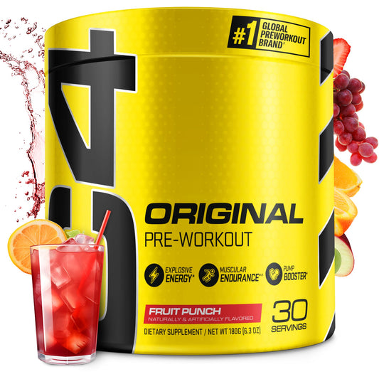 C4 Original Pre Workout Fruit Punch Powder 6.3 Ounce