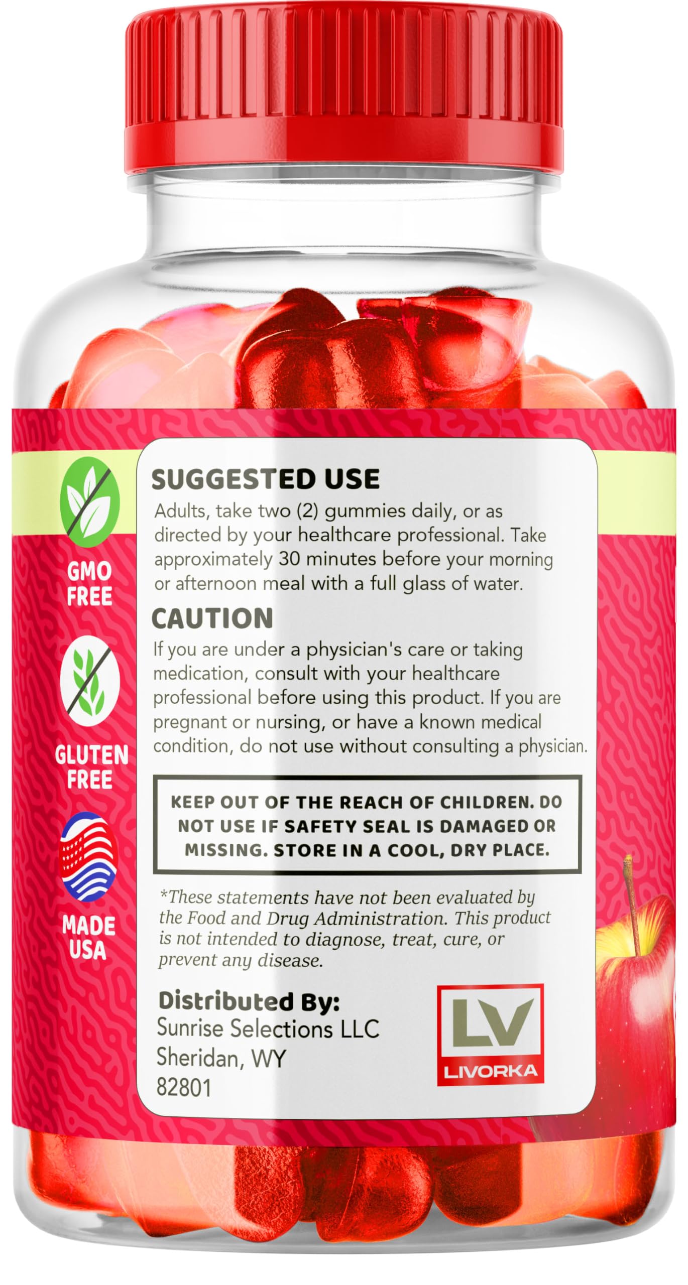 LIVORKA Ketofit ACV Gummies 120 Gummies