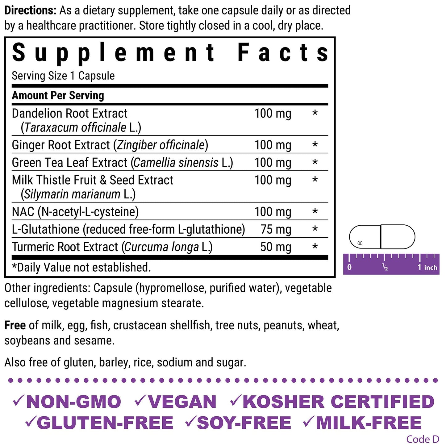 BlueBonnet Liver Detox Capsule, 30 Capsules