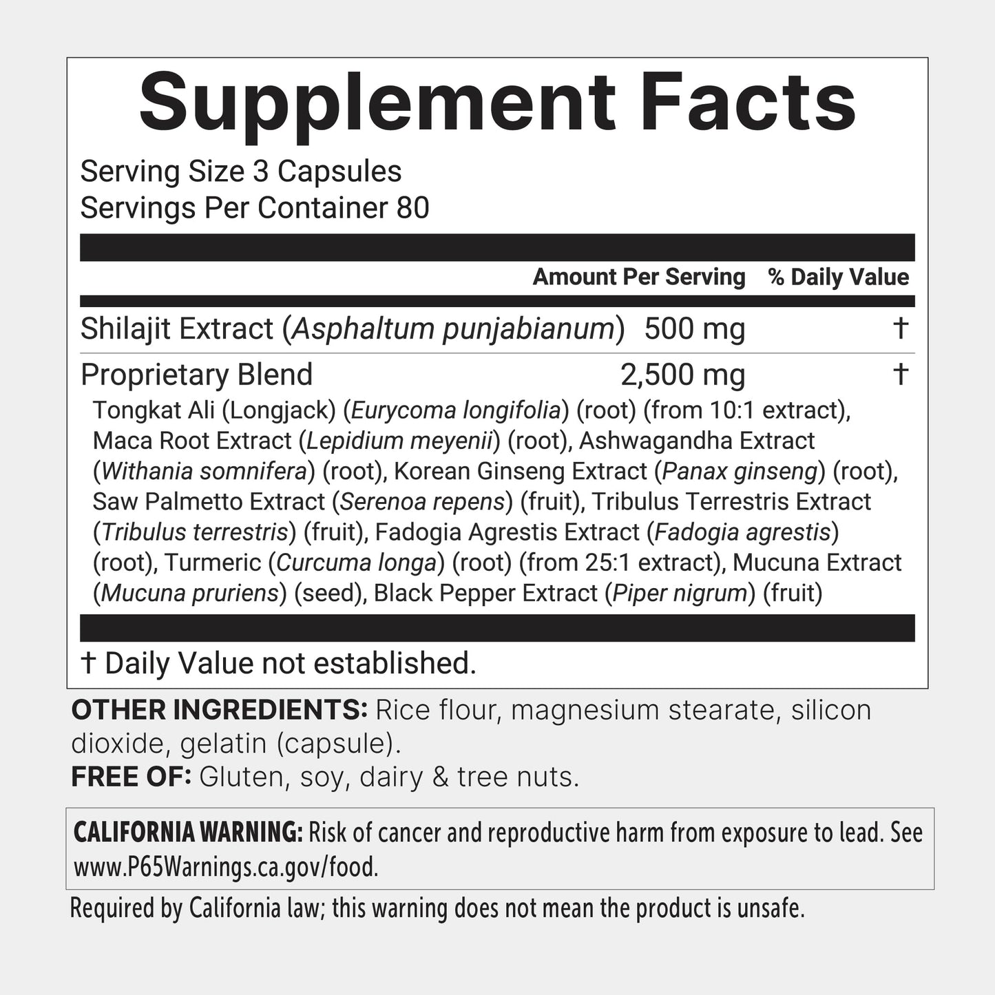 Micro Ingredients Shilajit 11-in-1 Complex for Men & Women Capsules, 240