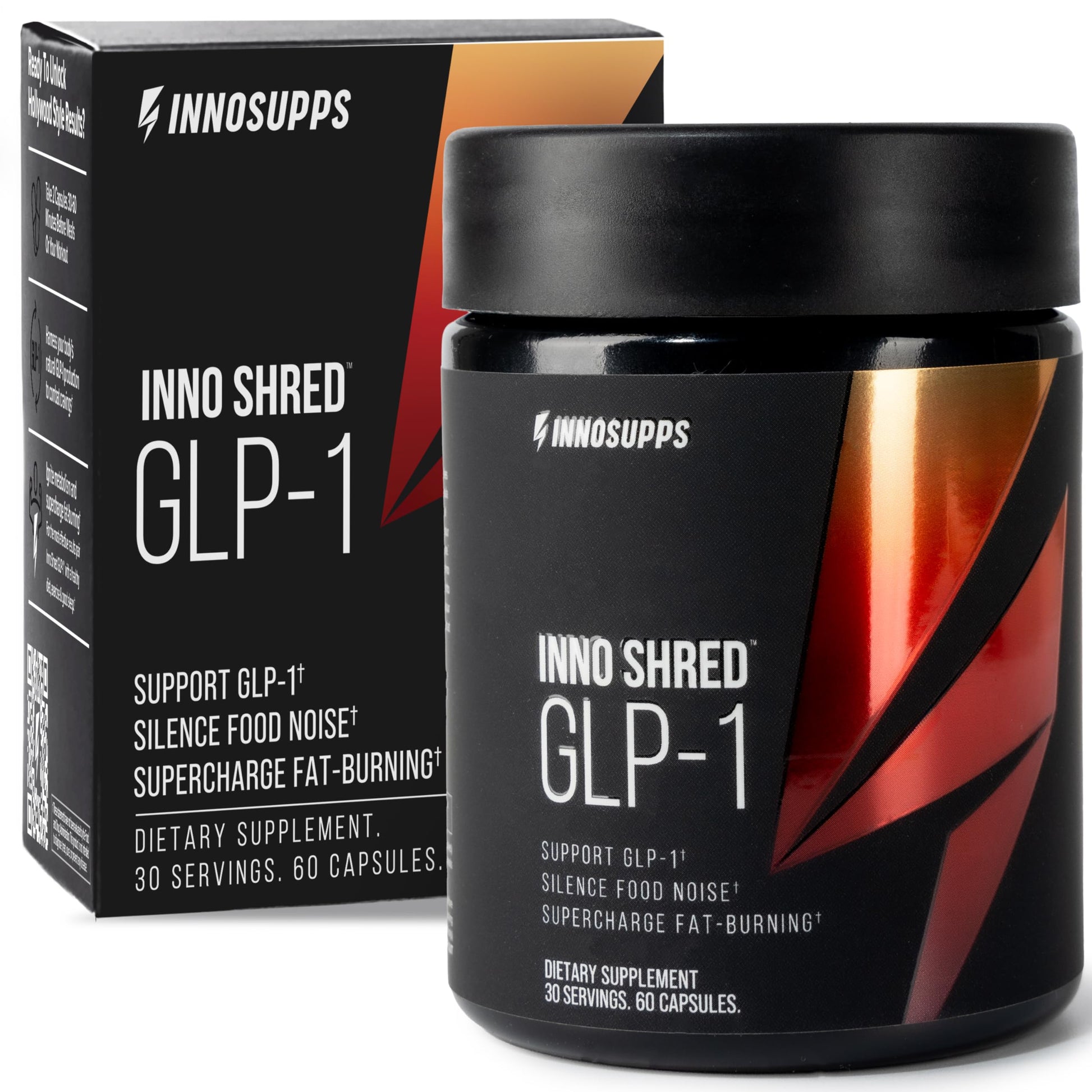 InnoSupps Inno Shred GLP-1 Thermogenic Fat Burner & Appetite Support Capsule 60 Capsules