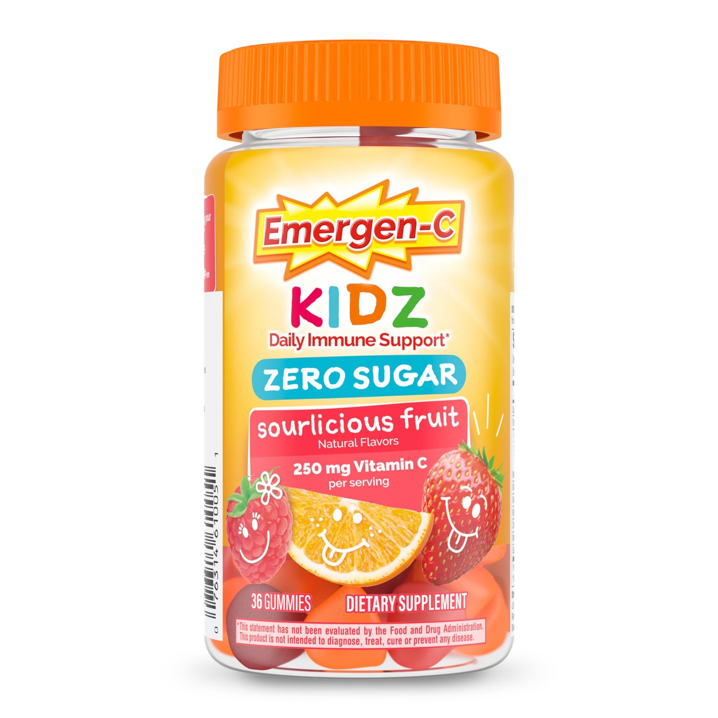 Emergen-C Zero Sugar Immune Support Kidz Gummies Gummy 36 Count