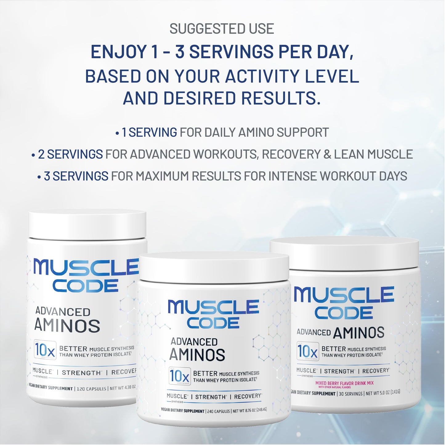 Nautilus Muscle Code Essential Amino Acid Powder, 0.98 oz