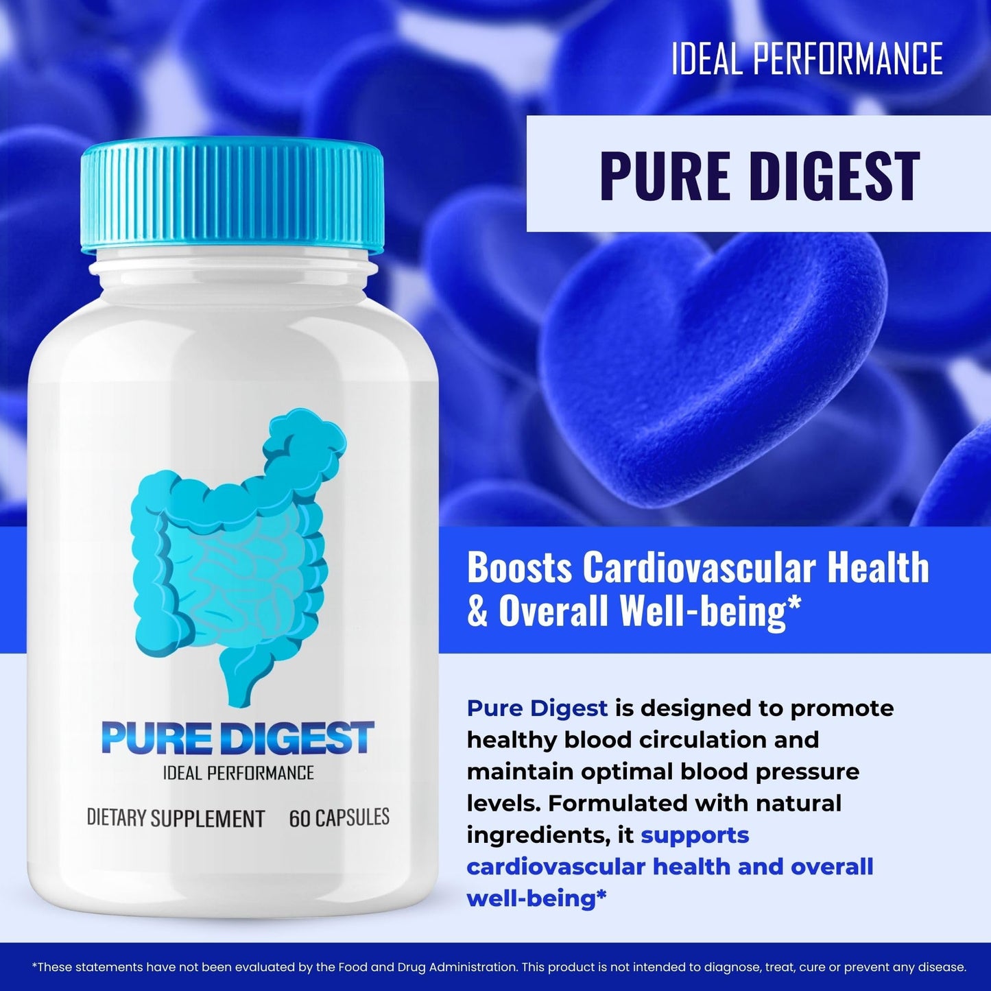 IDEAL PERFORMANCE Pure Digest Capsules 60 Count