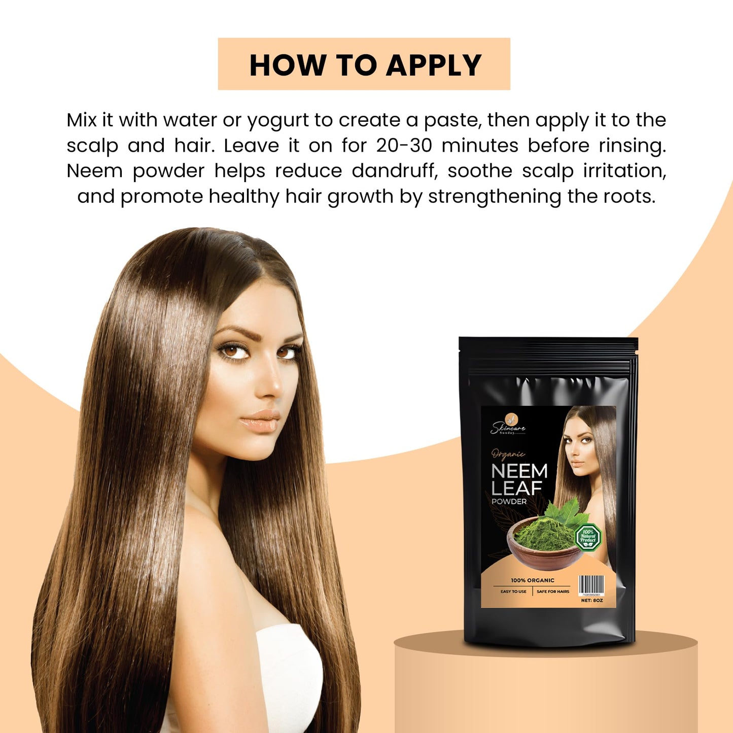 SKINCARE SUNDAY Neem Leaf Powder for Hair 1 Count