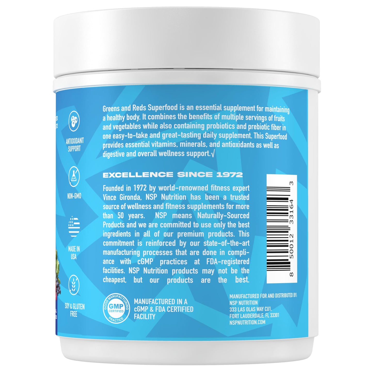 NSP Nutrition Greens & Reds Powder 11 Ounce